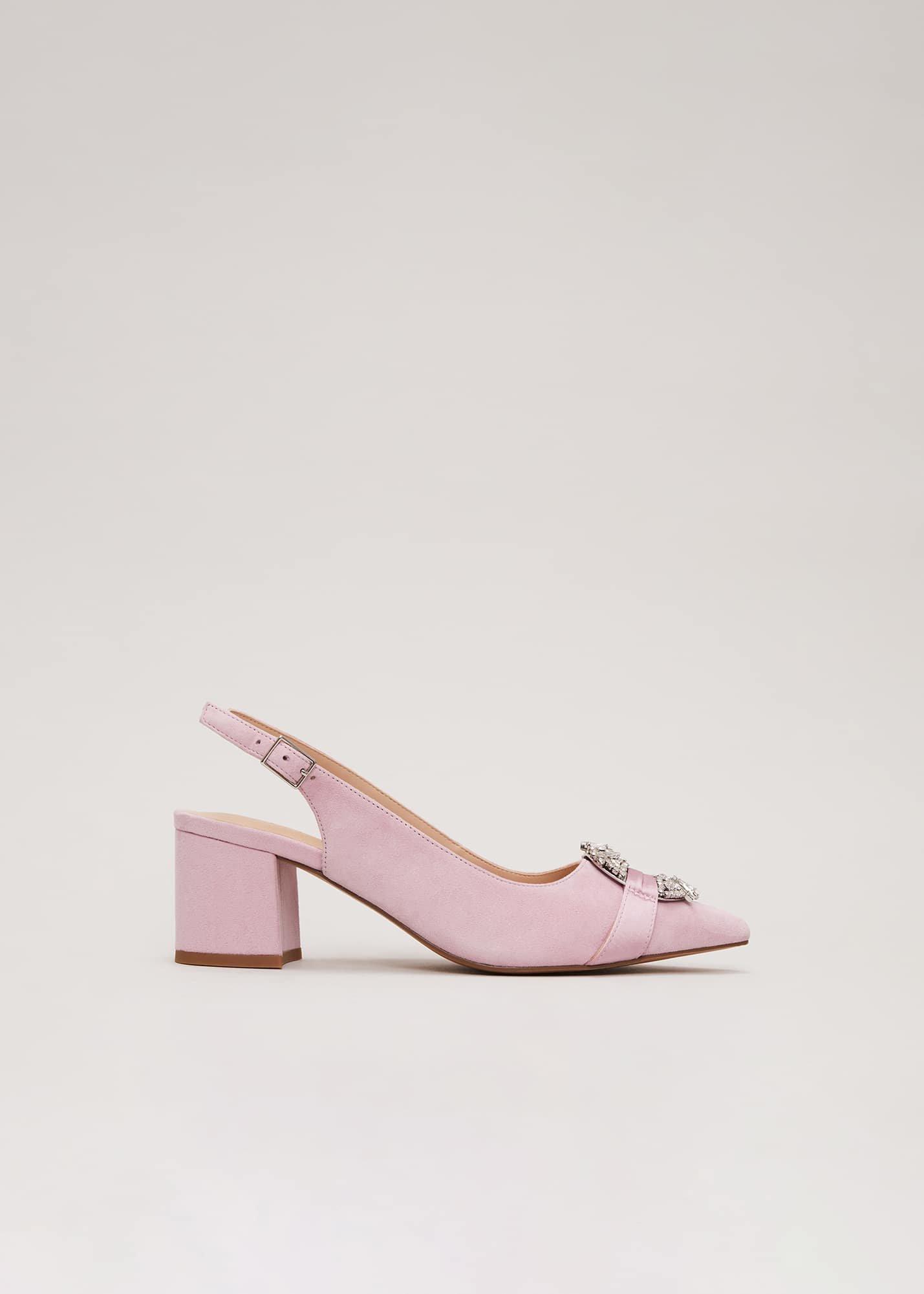 Verzierte Schuhe mit Blockabsatz