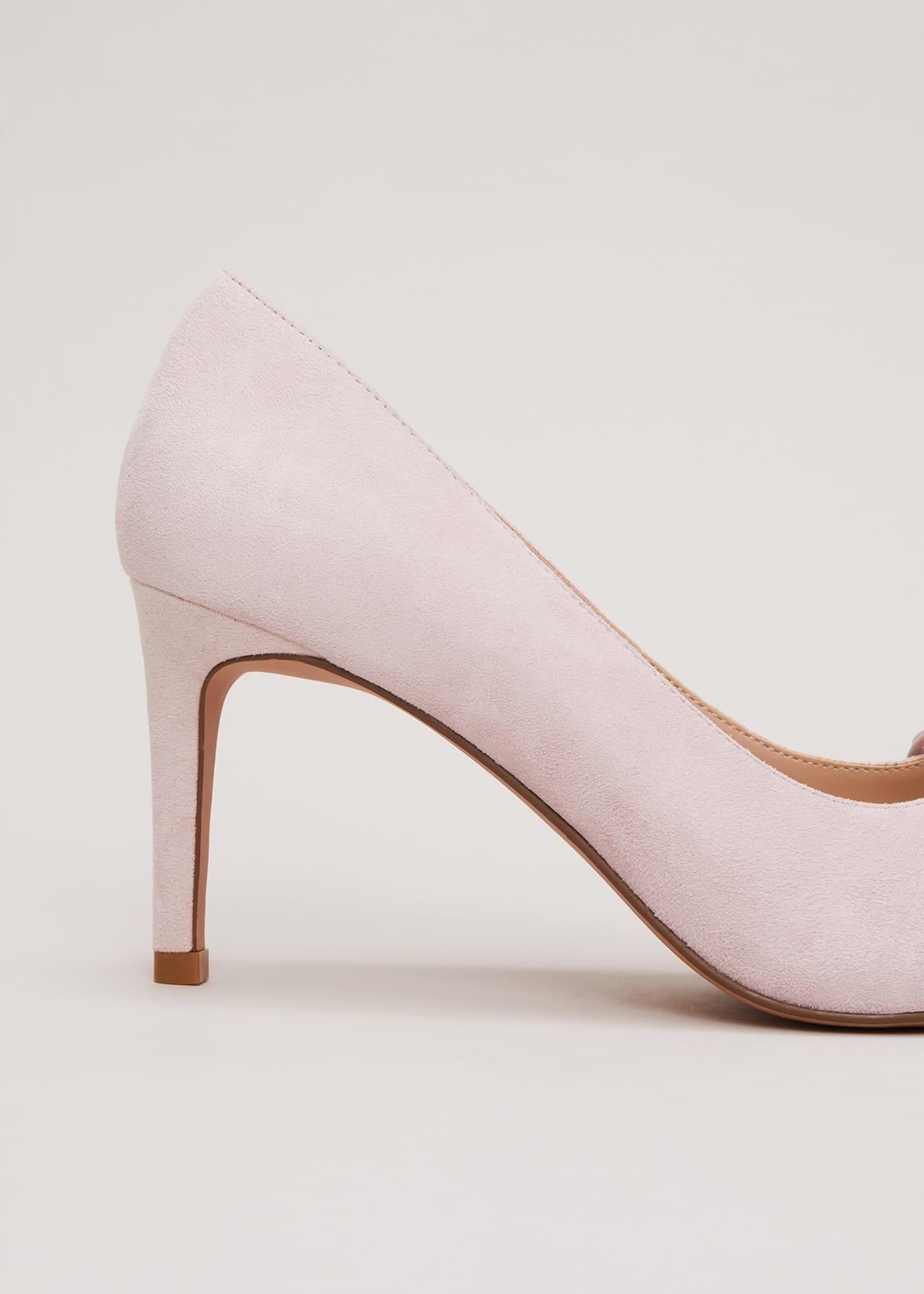 Suede Bow Front Court Shoe