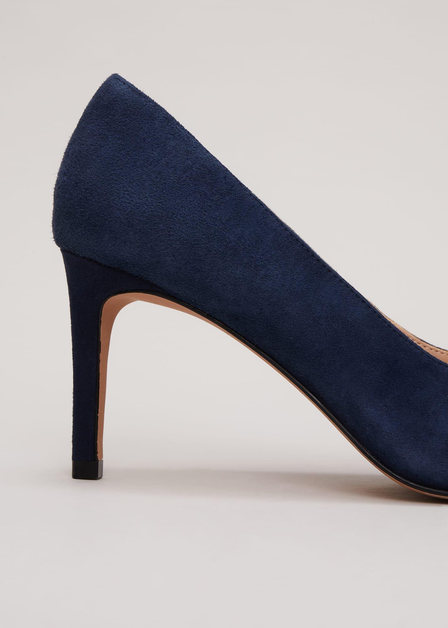 Suede Bow Front Court Shoe