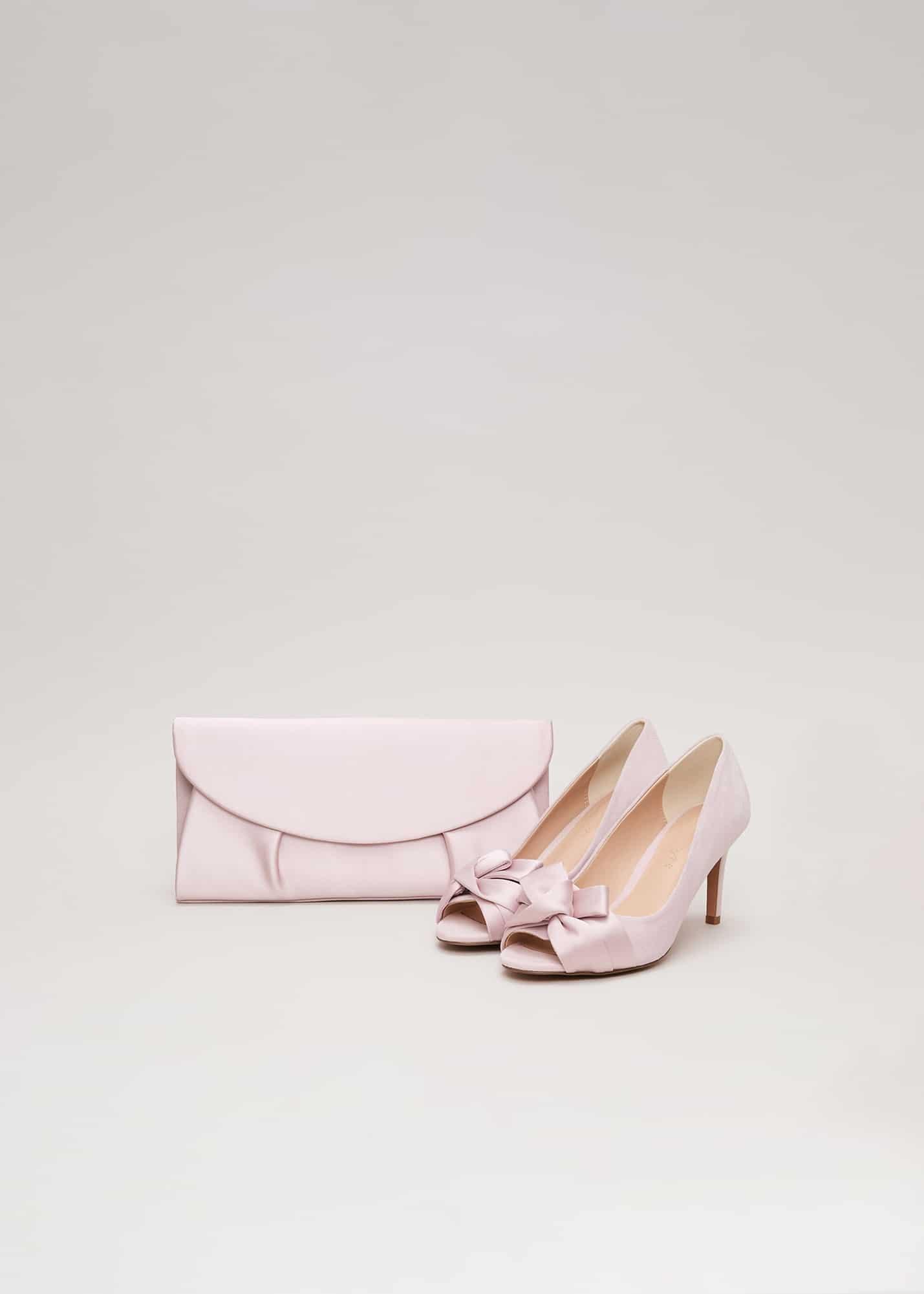 Satin Twist Peeptoe Shoes
