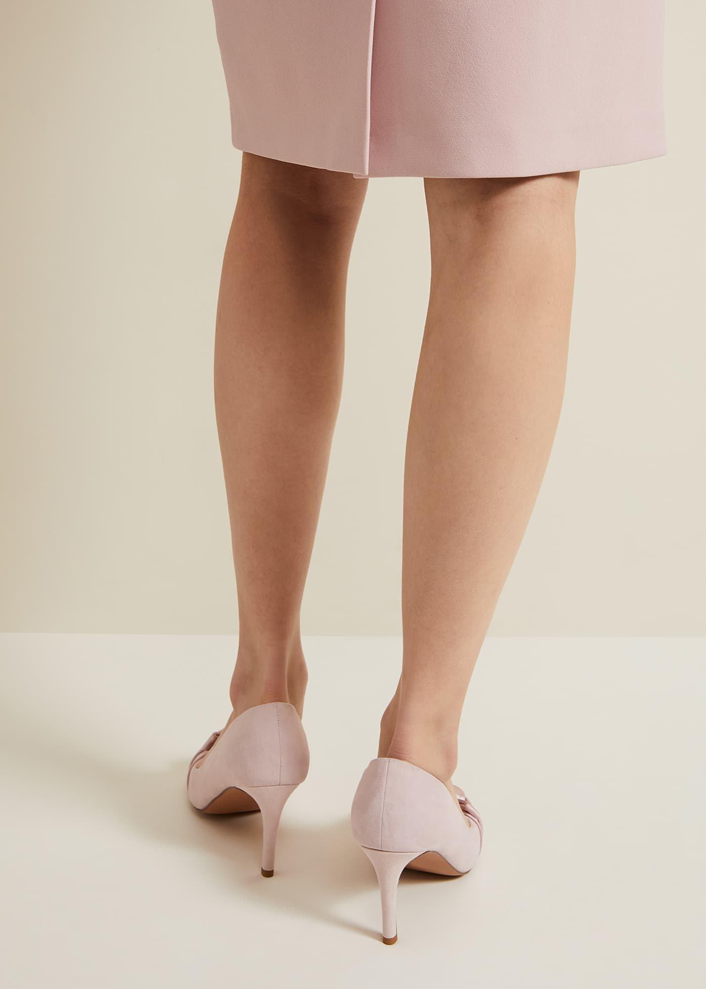 Satin Twist Peeptoe Shoes