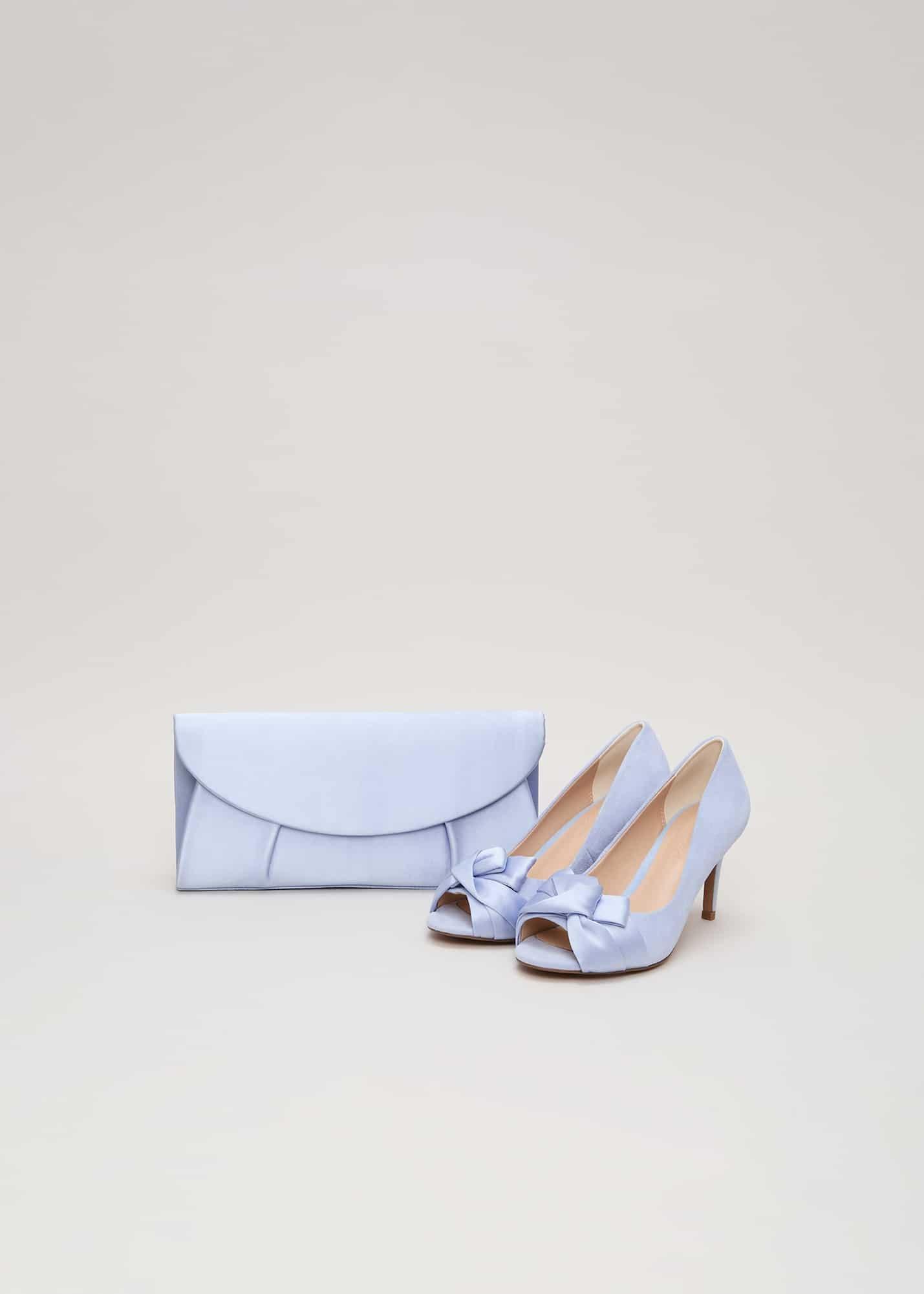 Satin Twist Peeptoe Shoes
