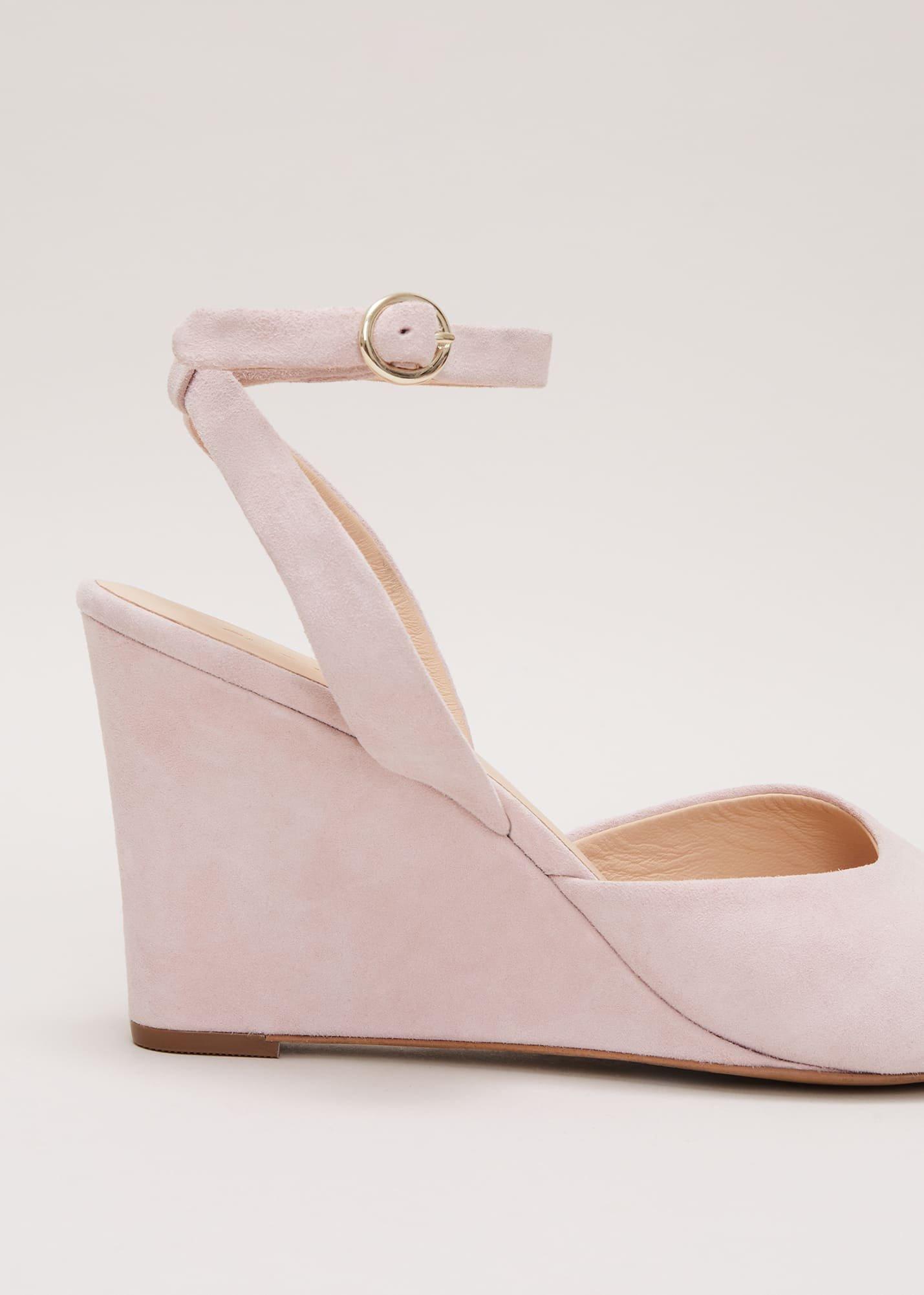 Ankle Strap Peep Toe Wedge