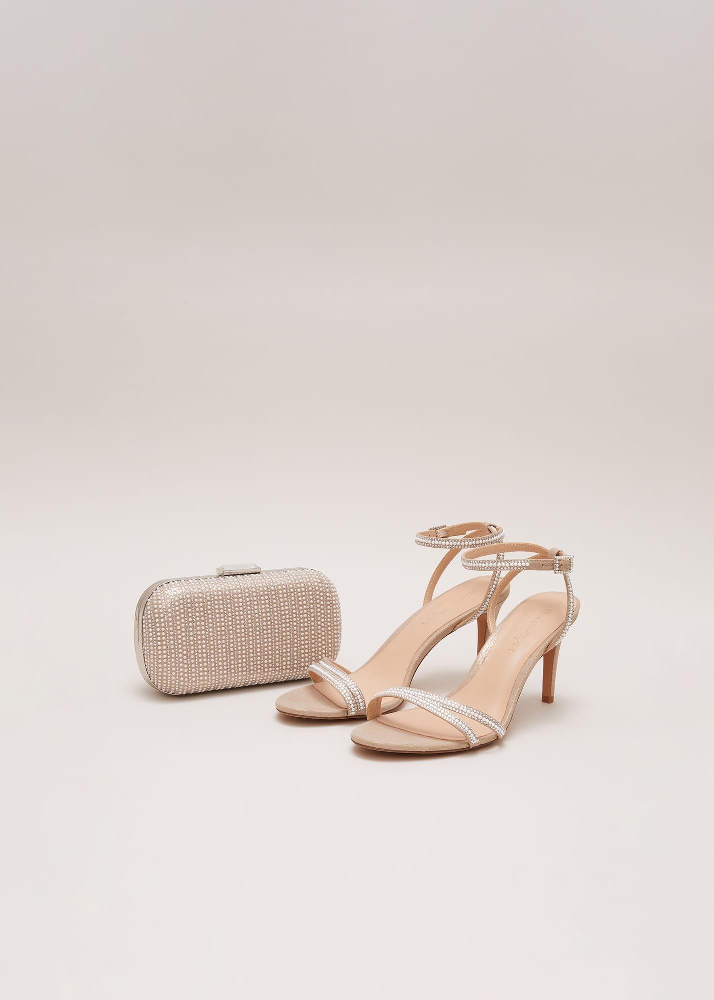 Pearl Embellished Barely There Sandal