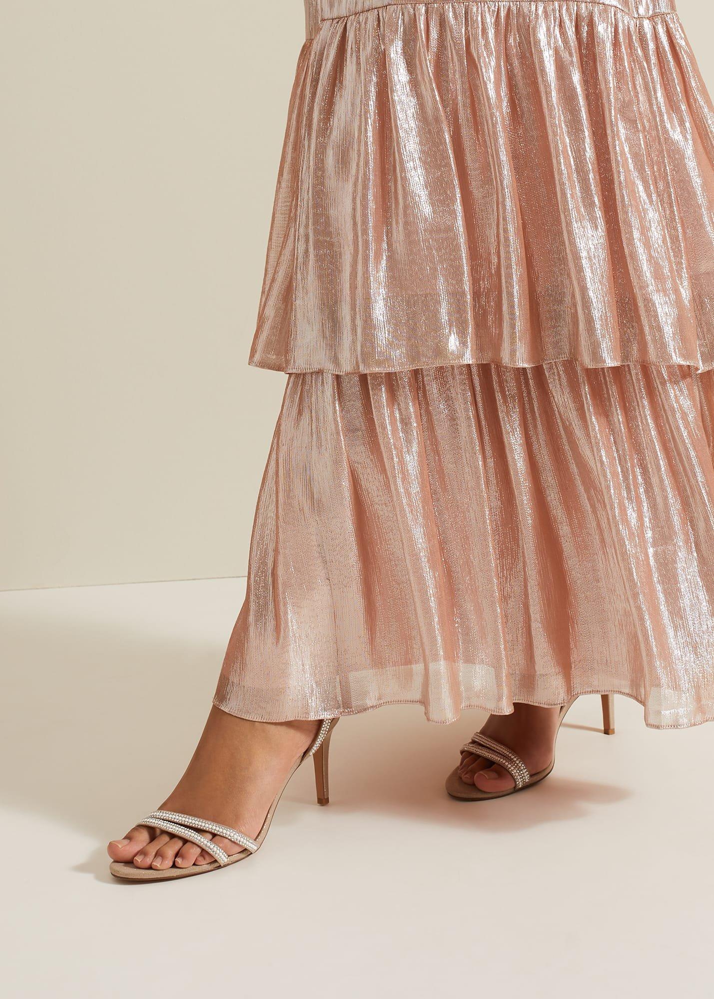 Pearl Embellished Barely There Sandal