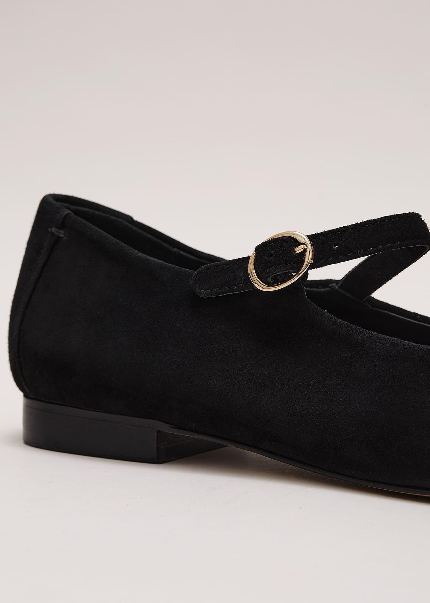 Leather Square Toe Mary Jane