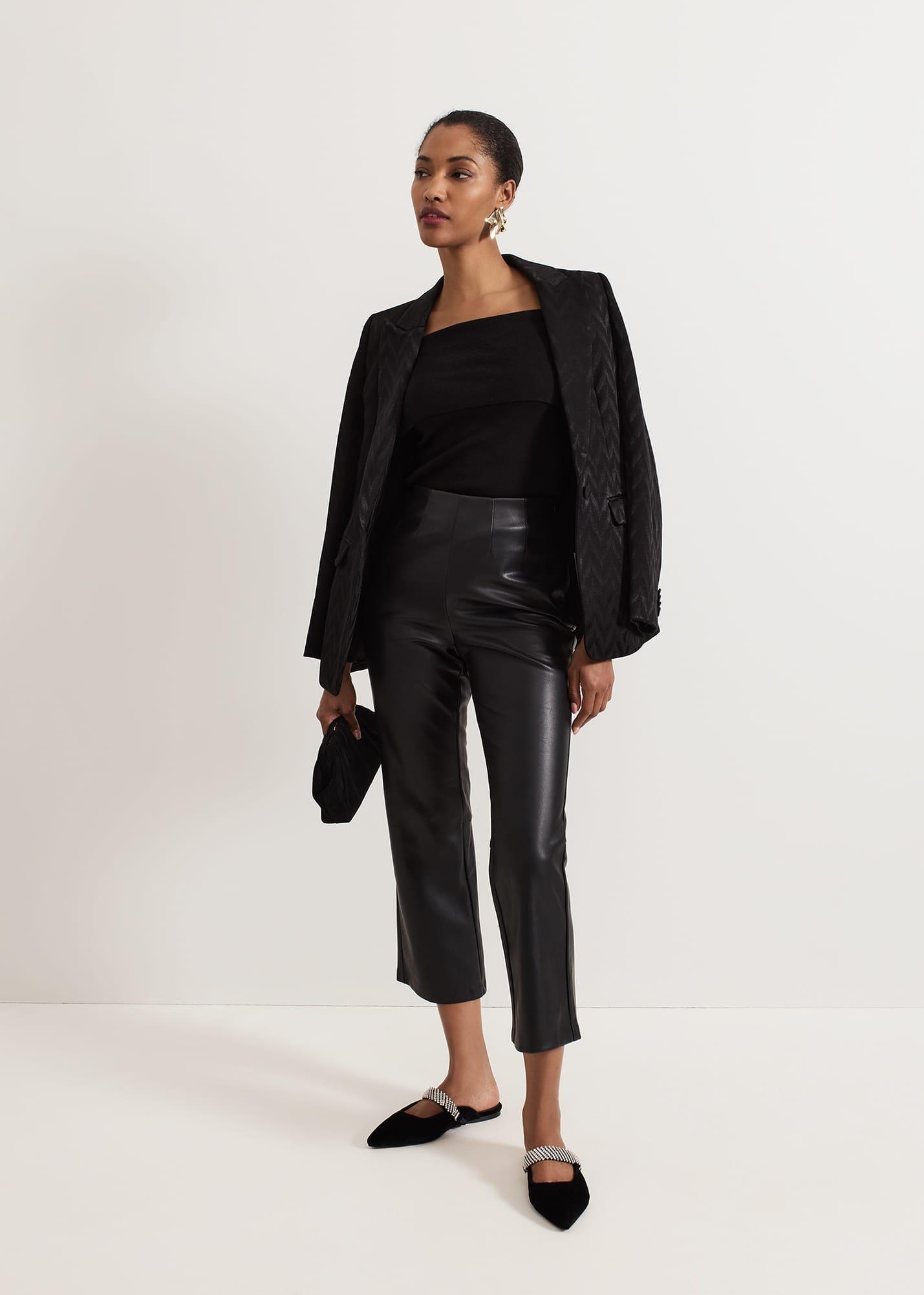 Black Velvet Sparkle Flat Mule
