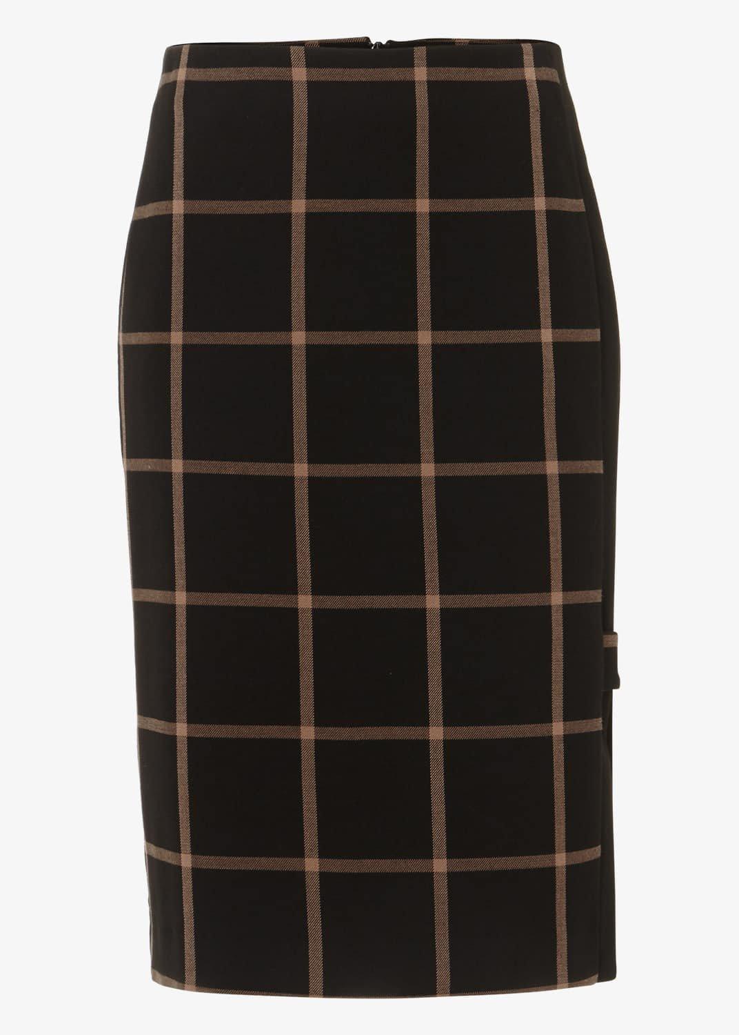 Hermione Check Pencil Skirt