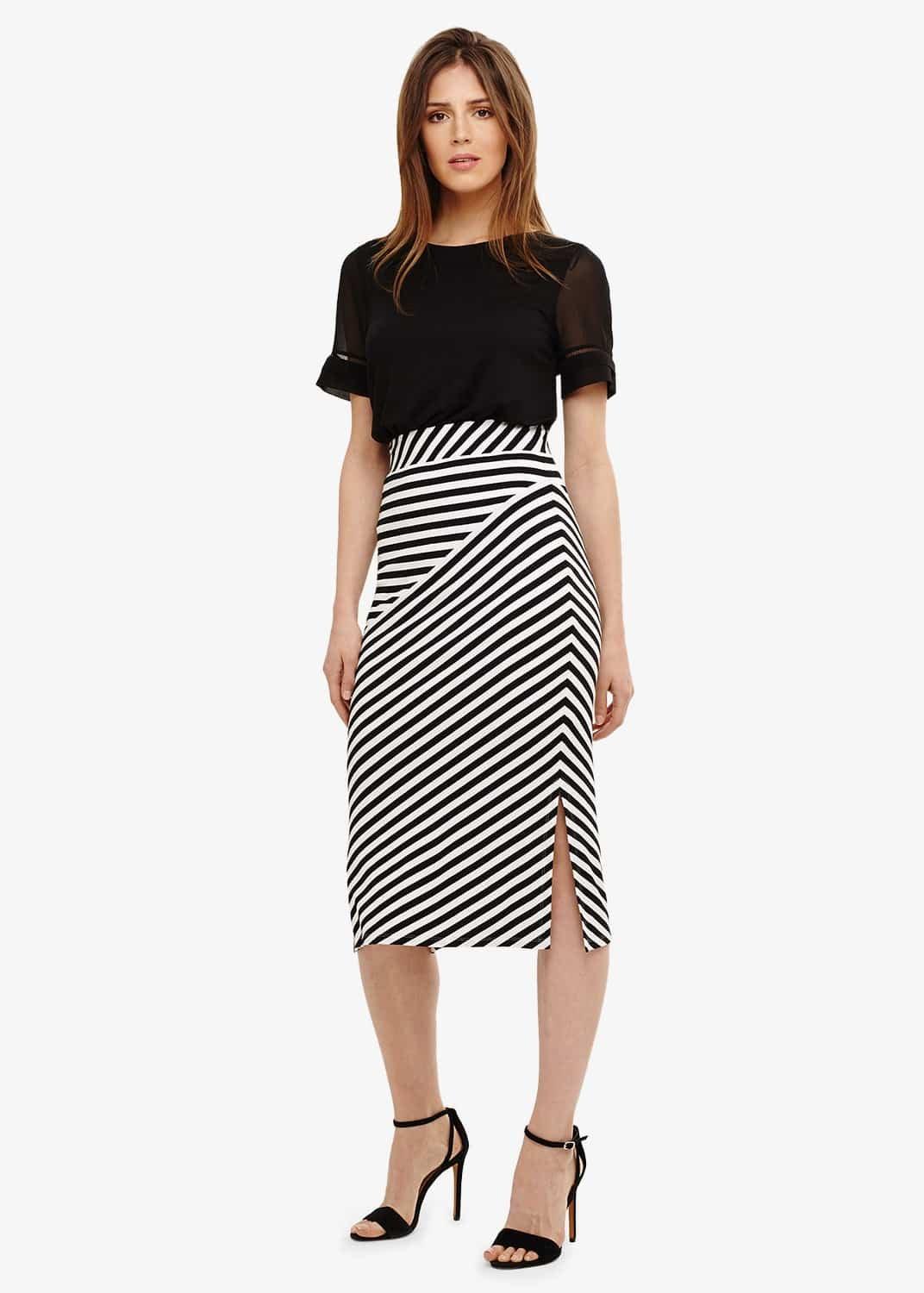 Shadi Striped Skirt