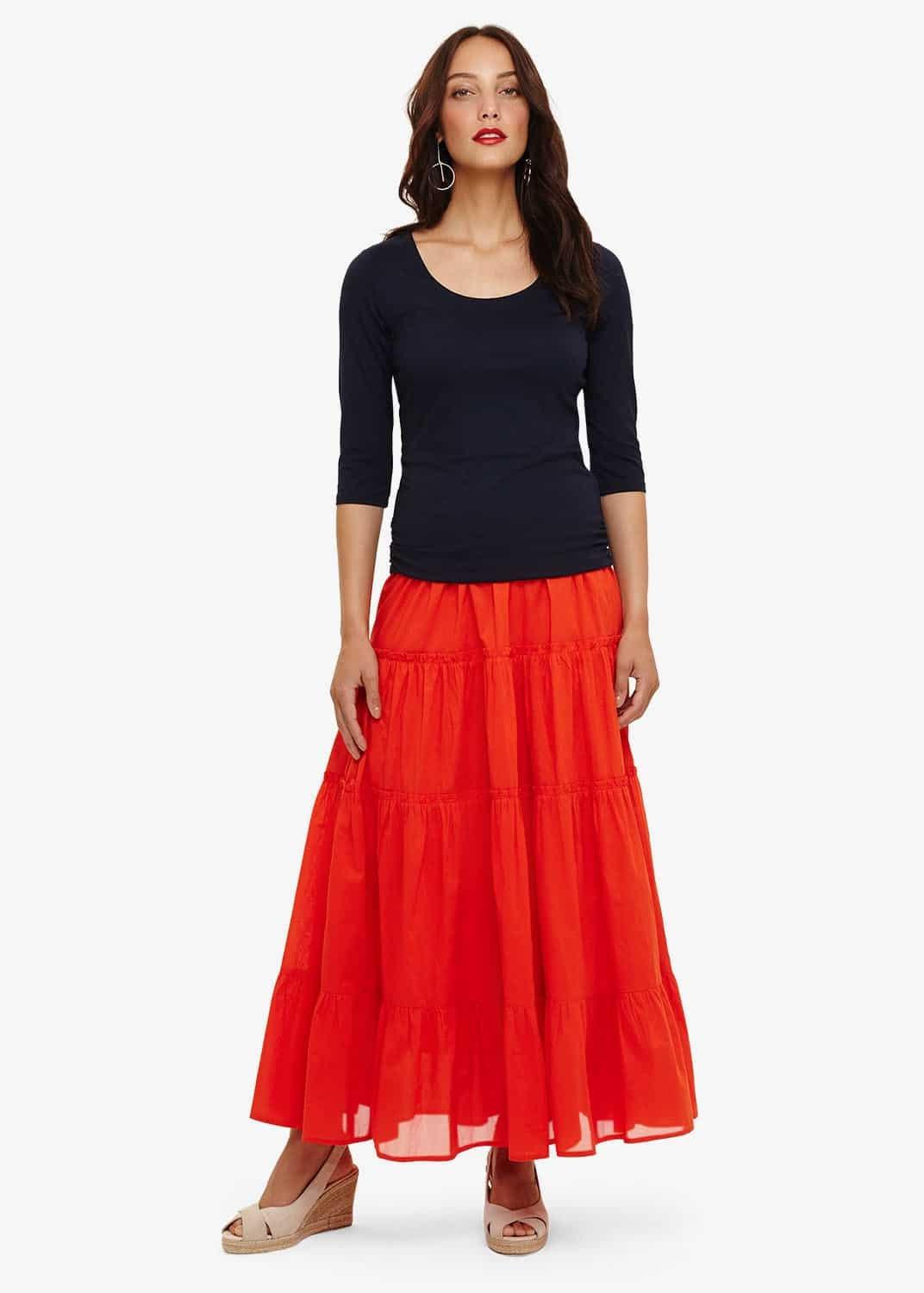 Catherine Tiered Maxi Skirt