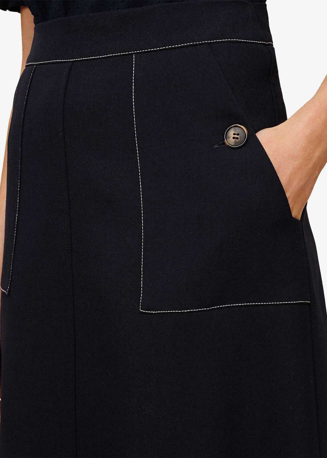 Castielle A-Line Stitch Skirt