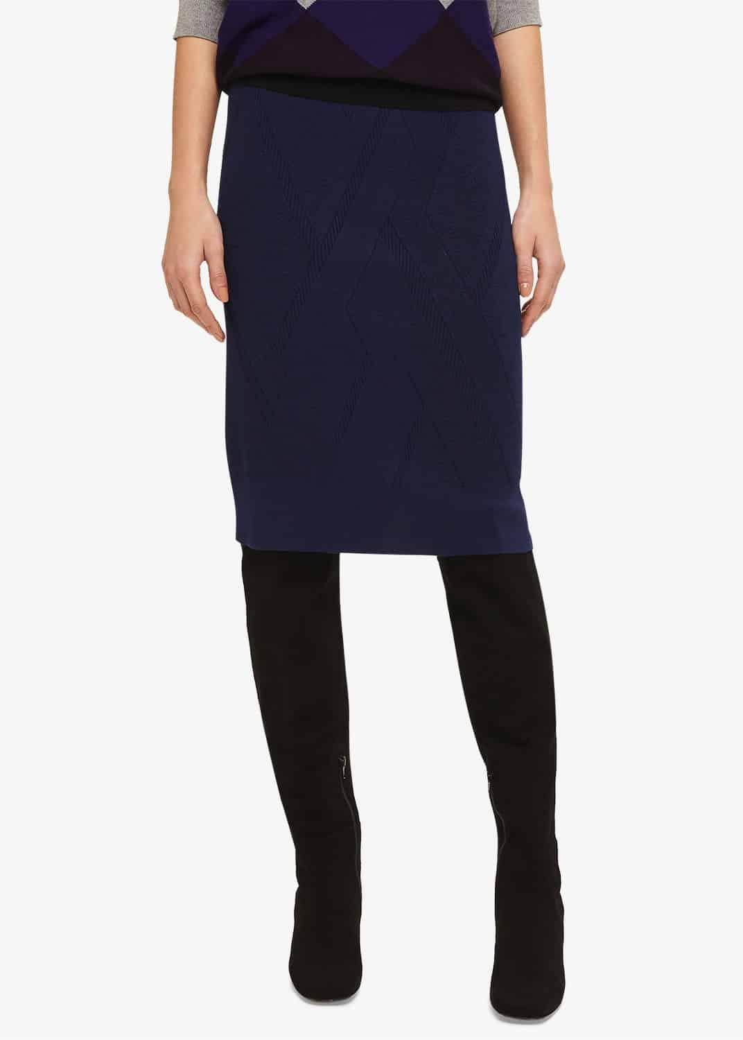 Georgina Grid Stitch Skirt