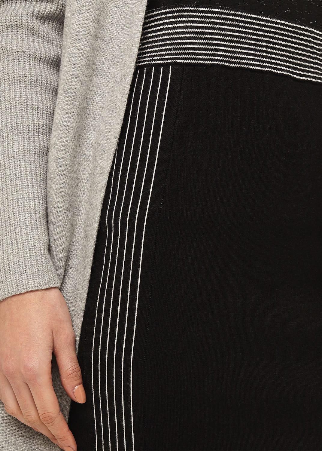 Melanie Tipped Mock Wrap Skirt
