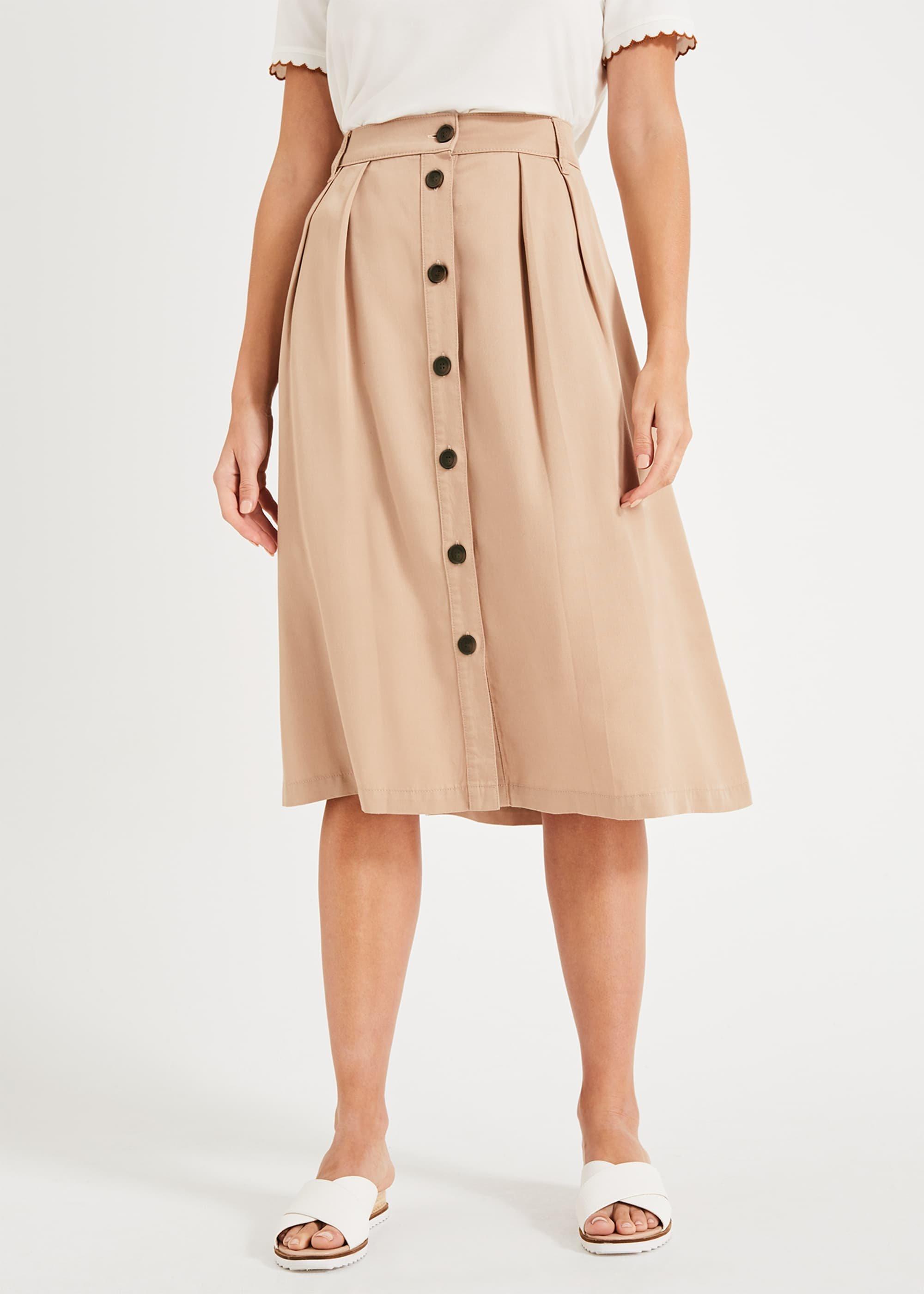 Bel-Marie Button Skirt