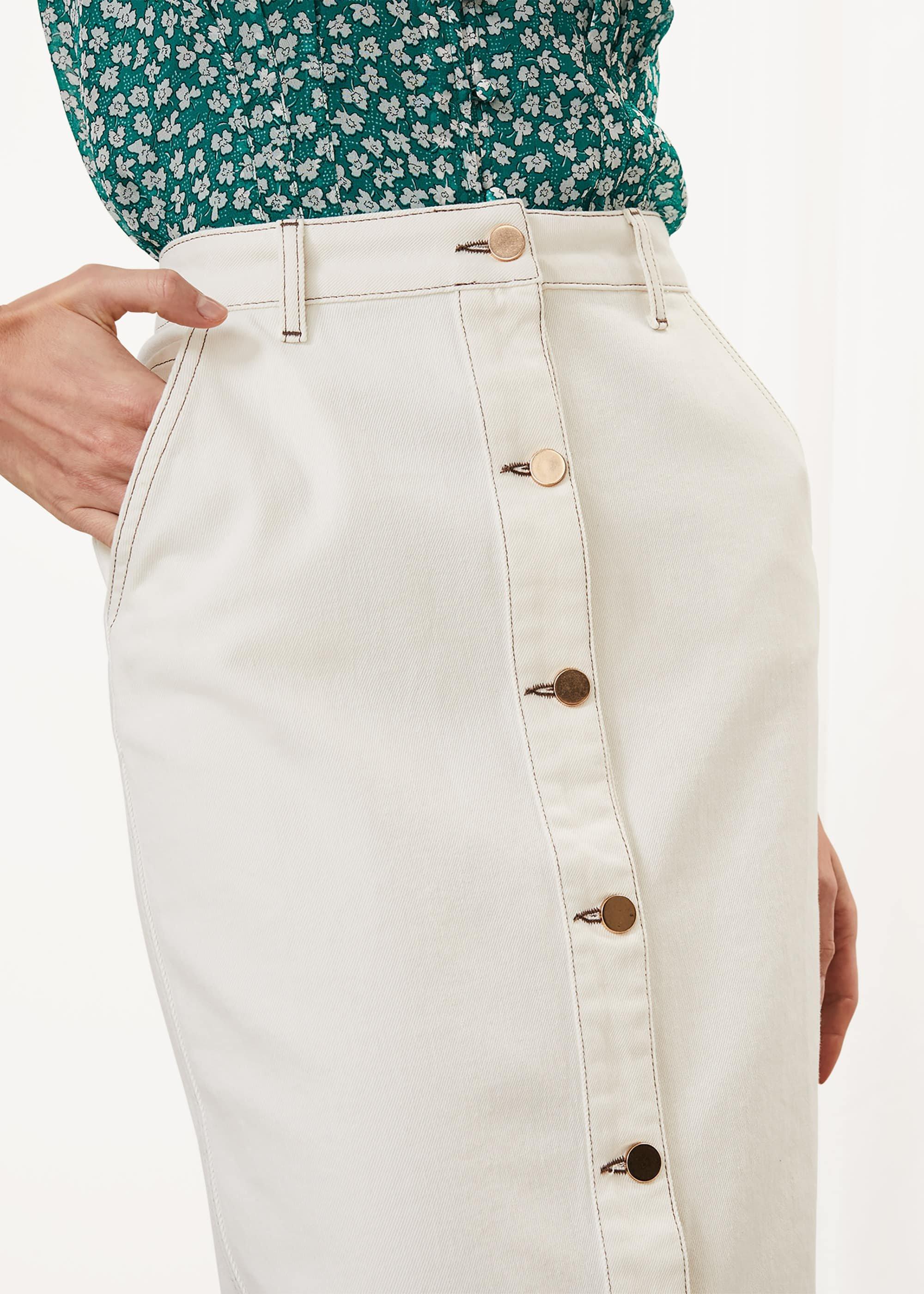 Ellama Stretch Denim Skirt