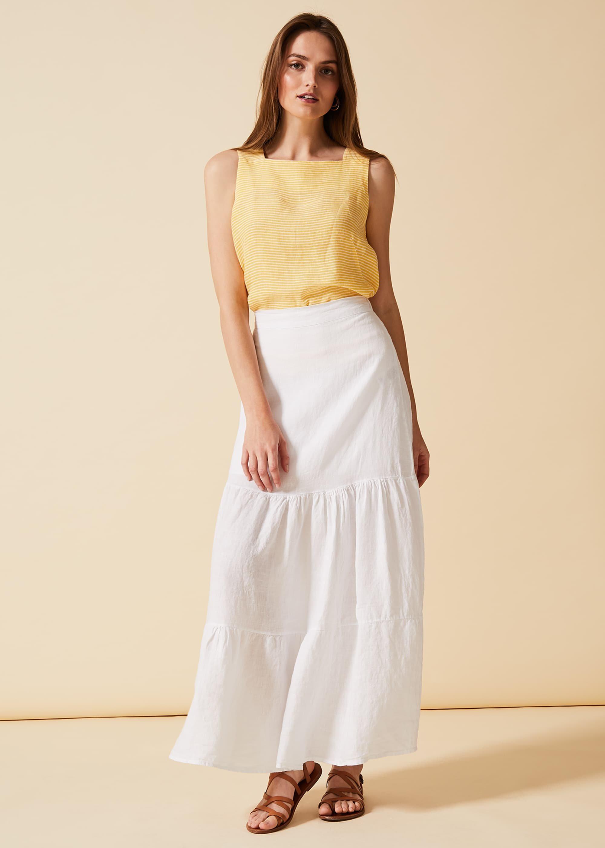 Arvinder Linen Skirt