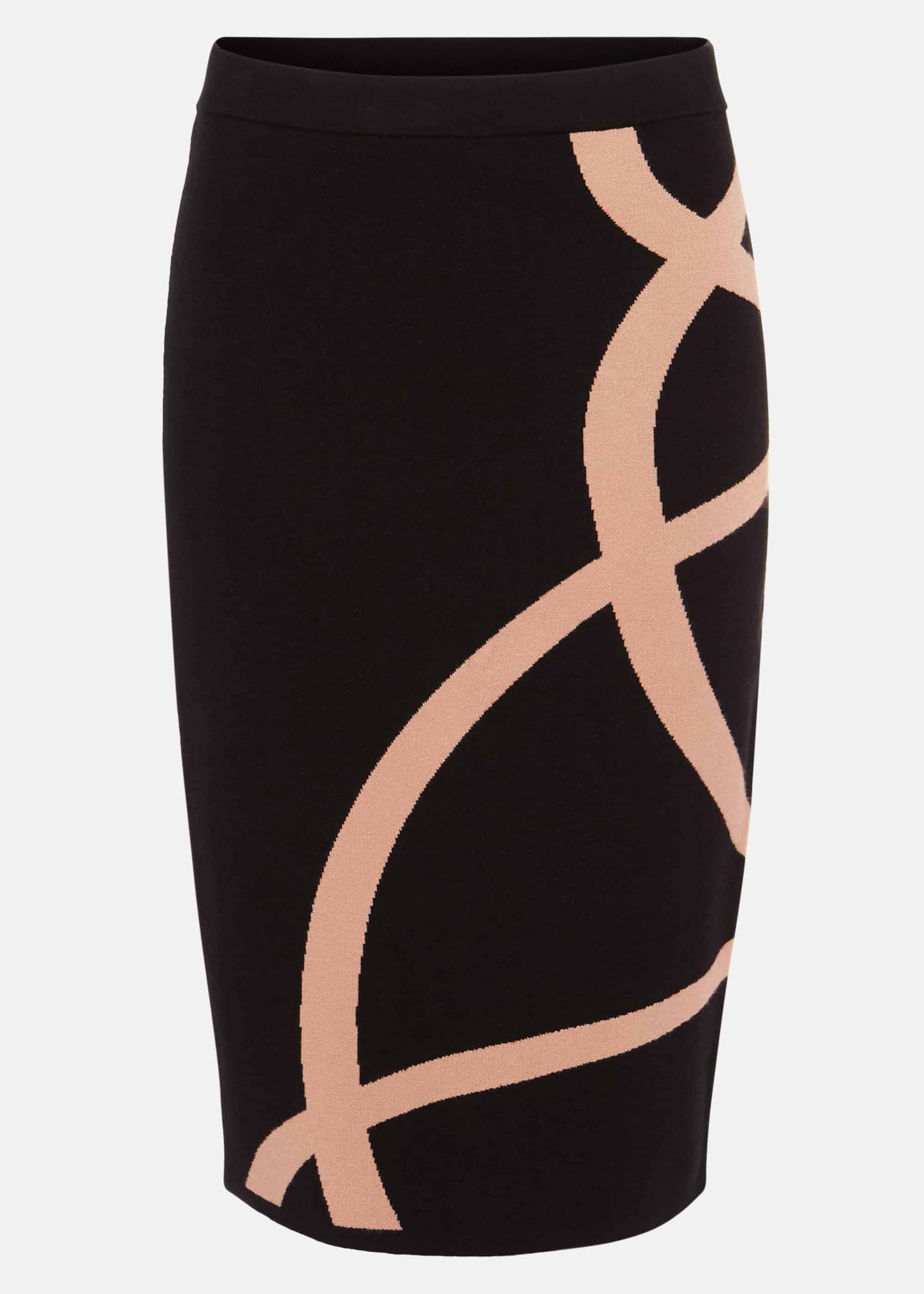 Silvia Swirl Detail Skirt