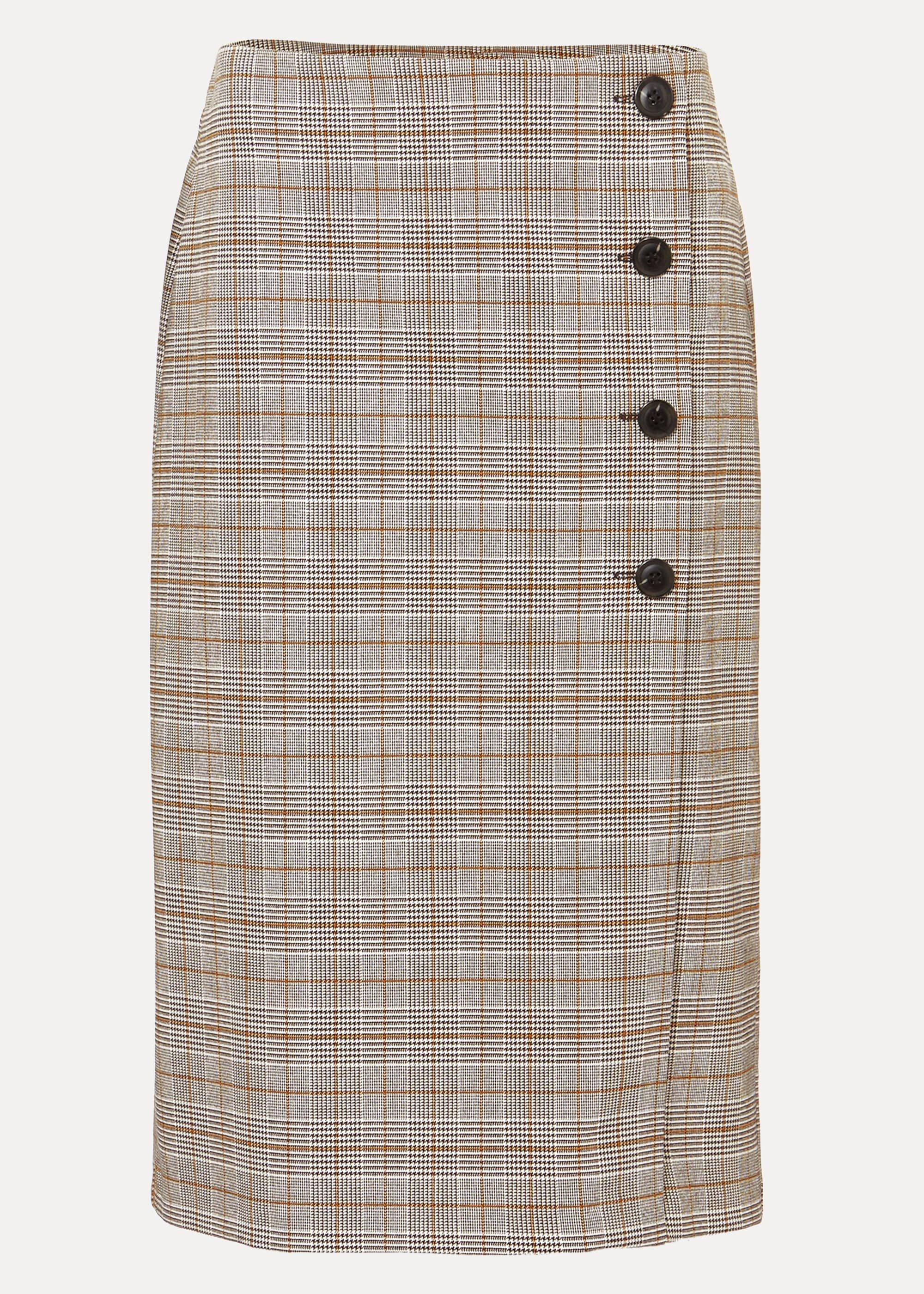Caleb Check Pencil Skirt