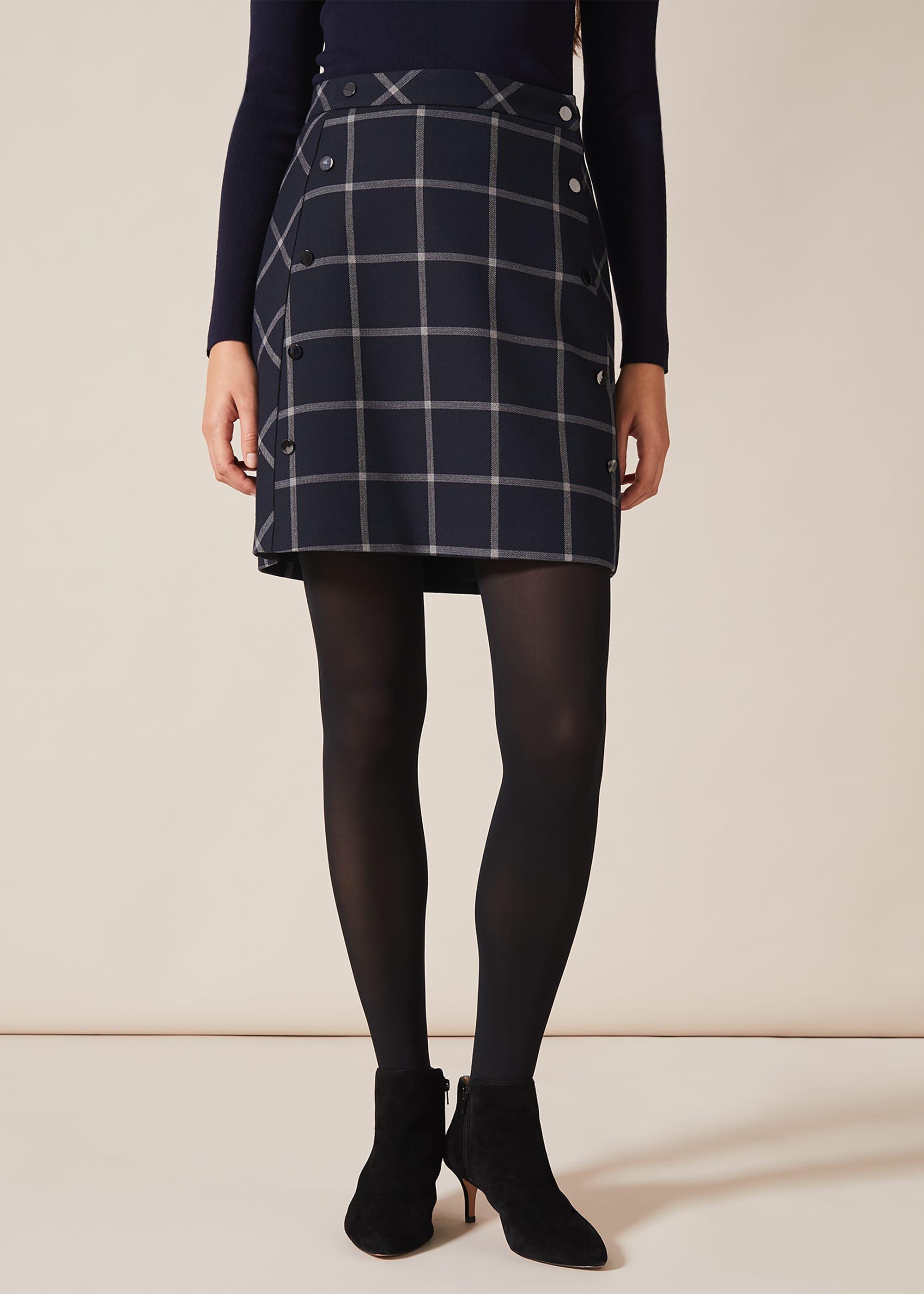 Hermione Check Mini Skirt