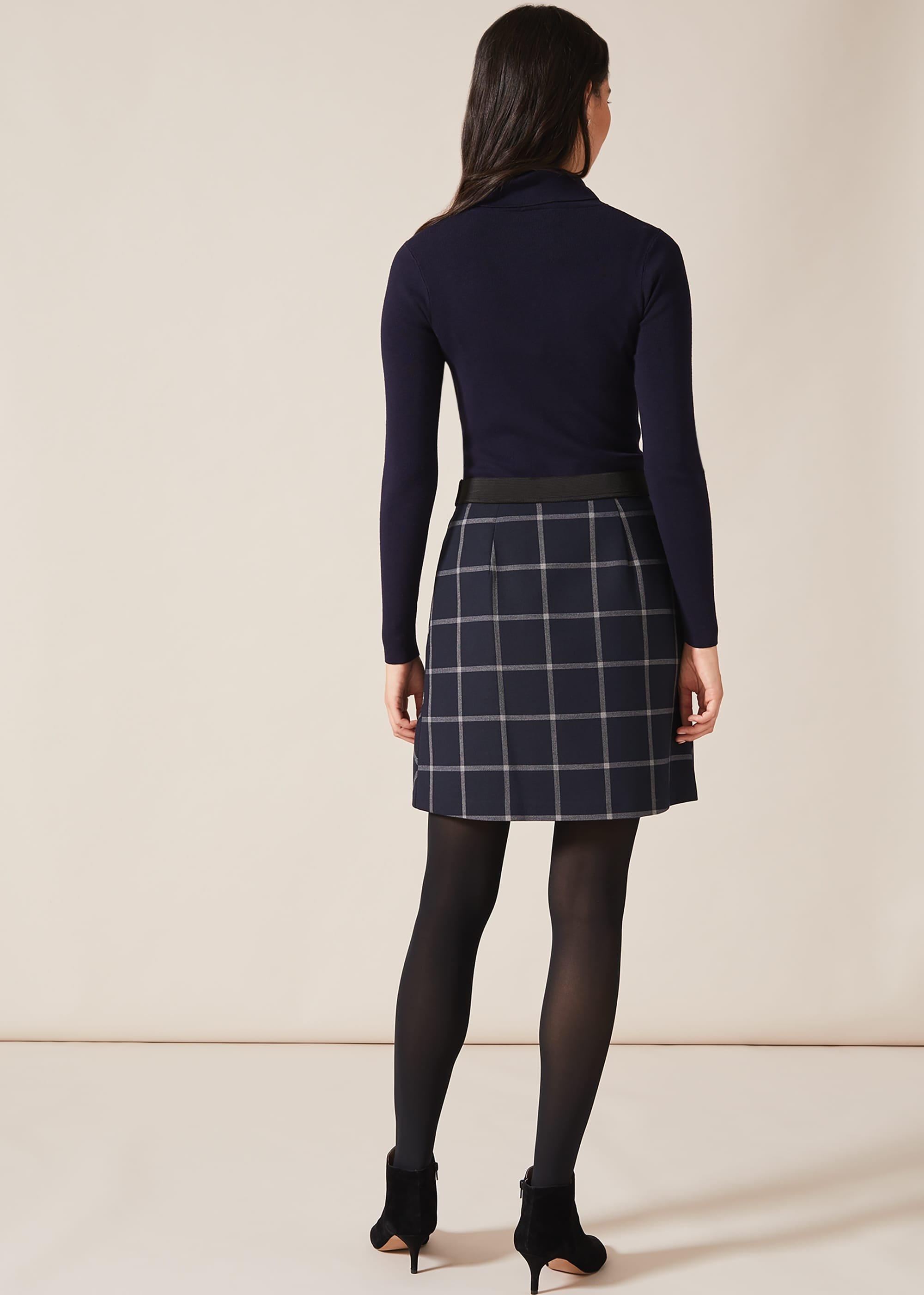 Hermione Check Mini Skirt