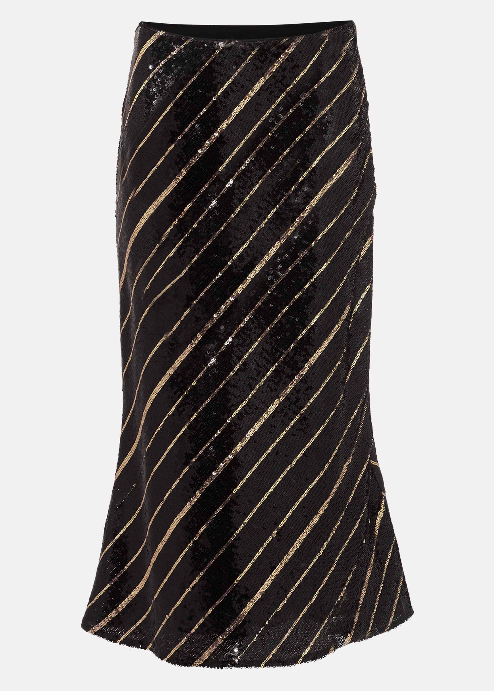 Giana Stripe Sequin Skirt