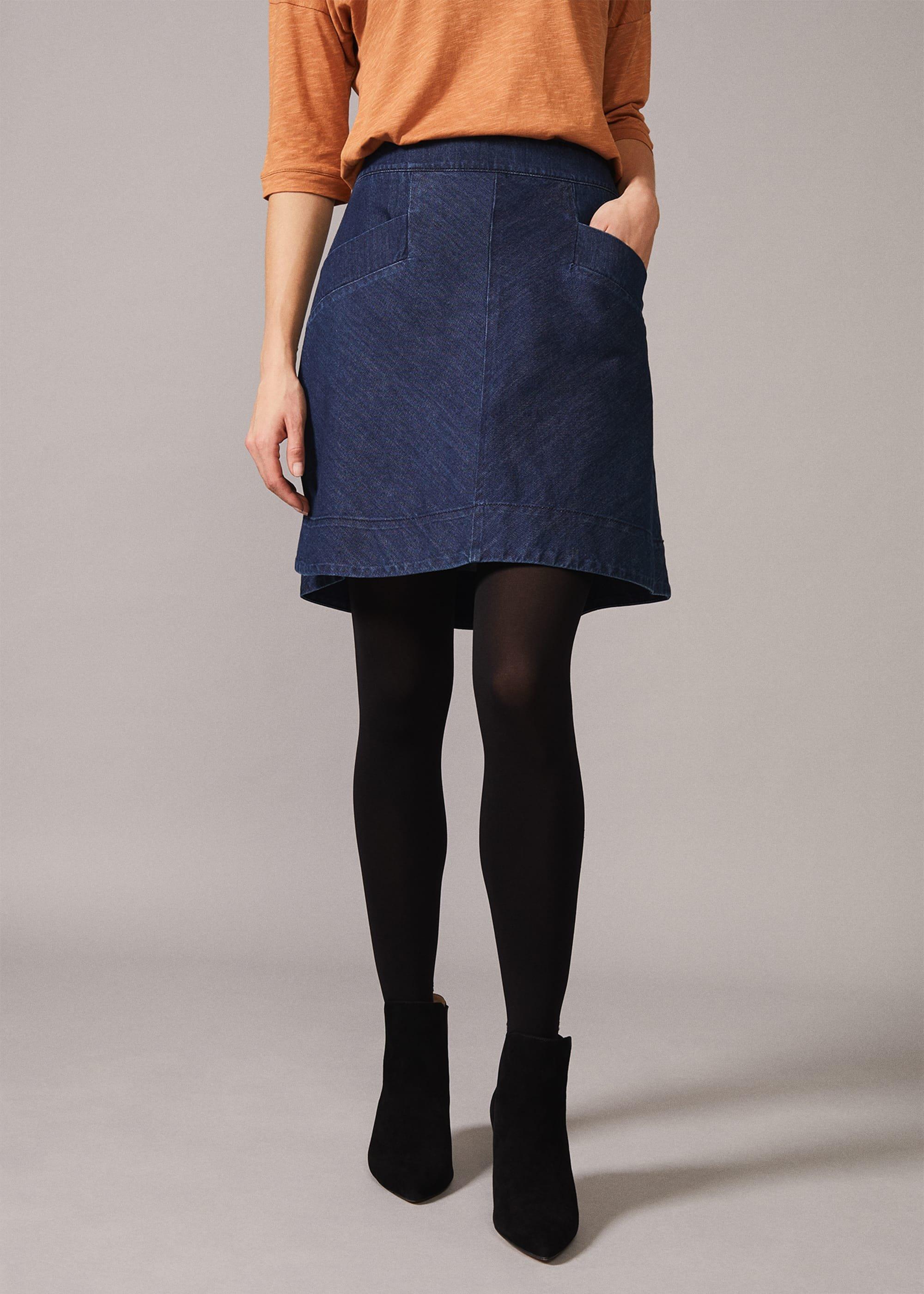 Inkiri A-Line Denim Skirt