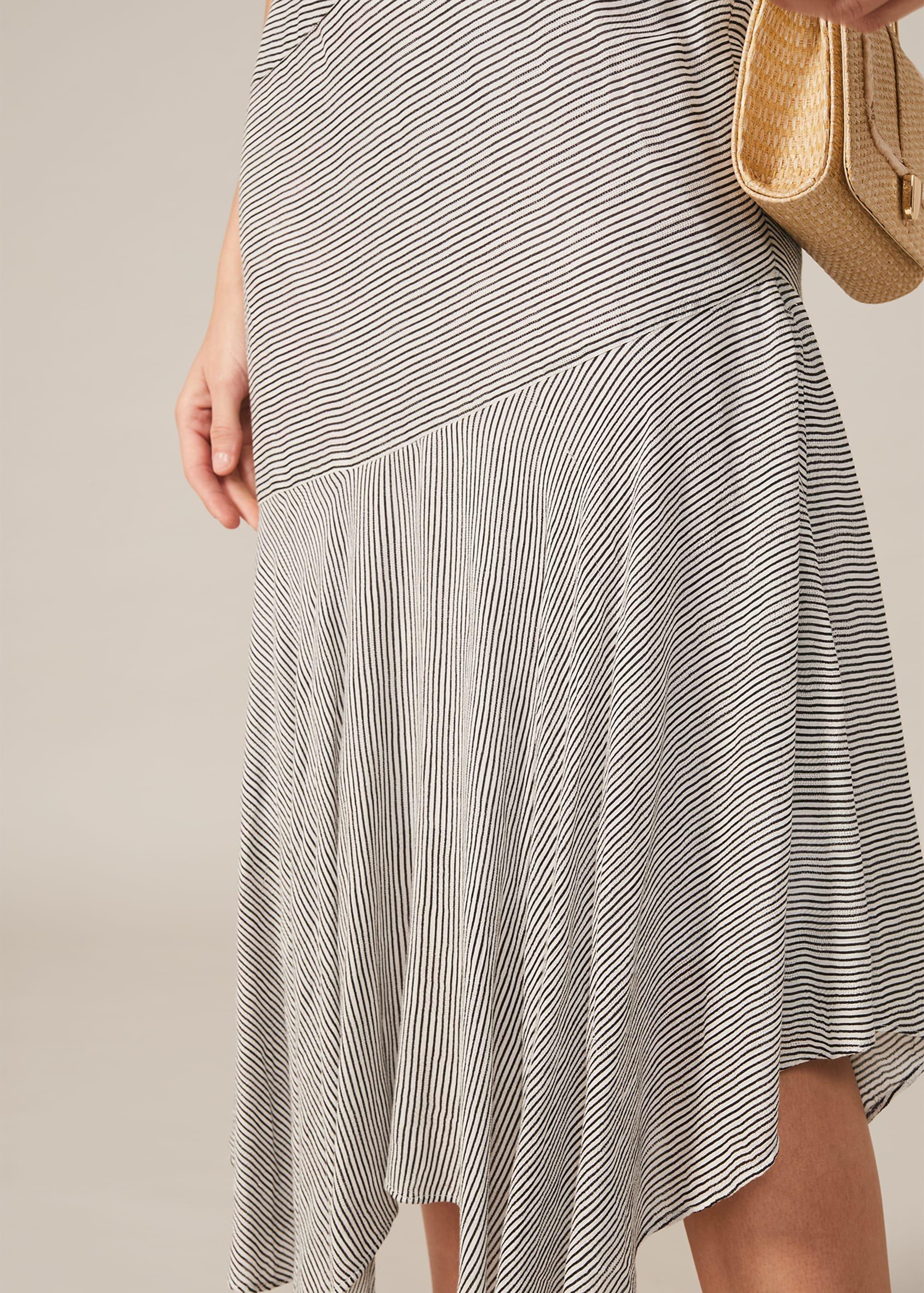 Tilia Stripe Midi Skirt