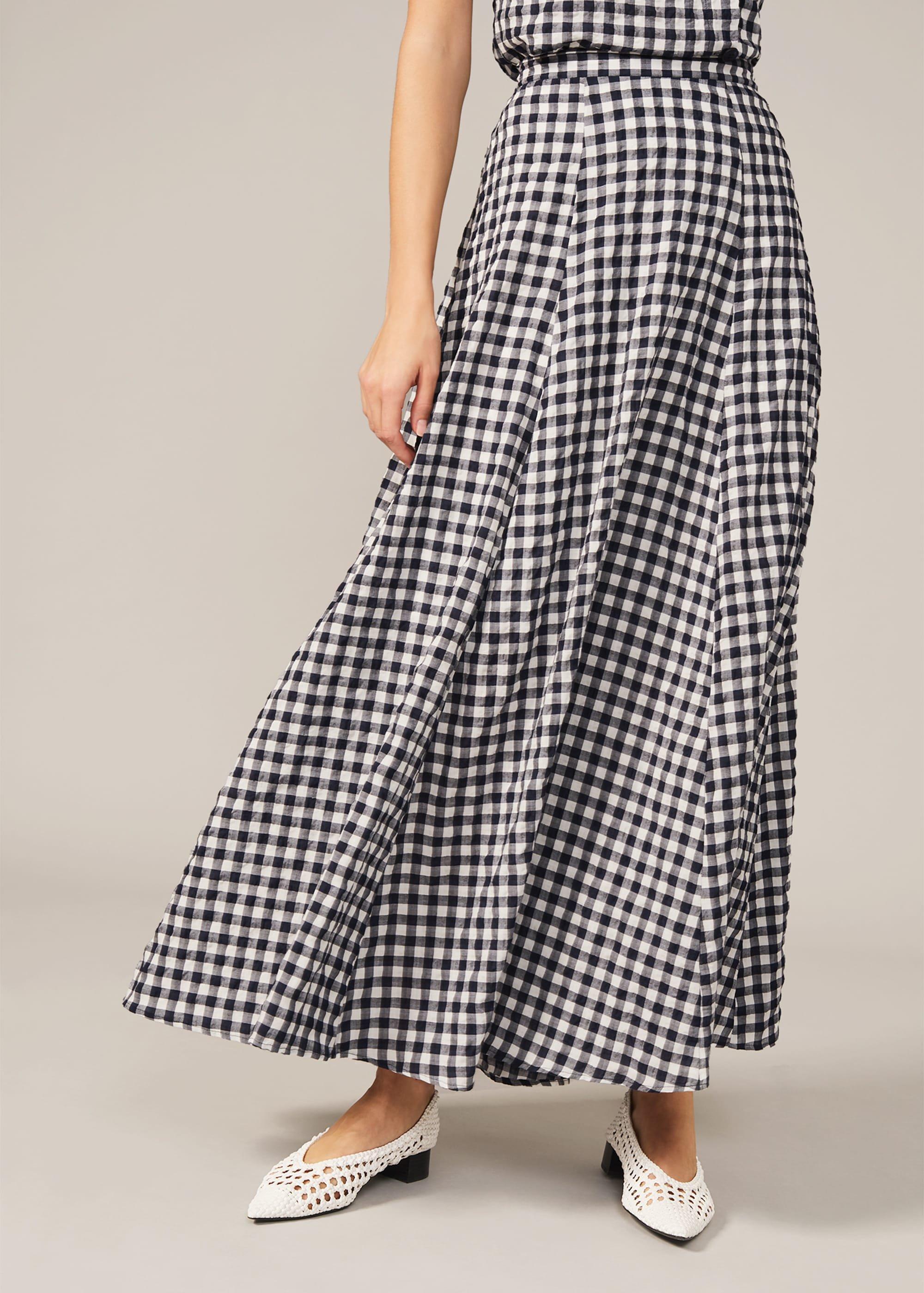 Gingham Frill Skirt