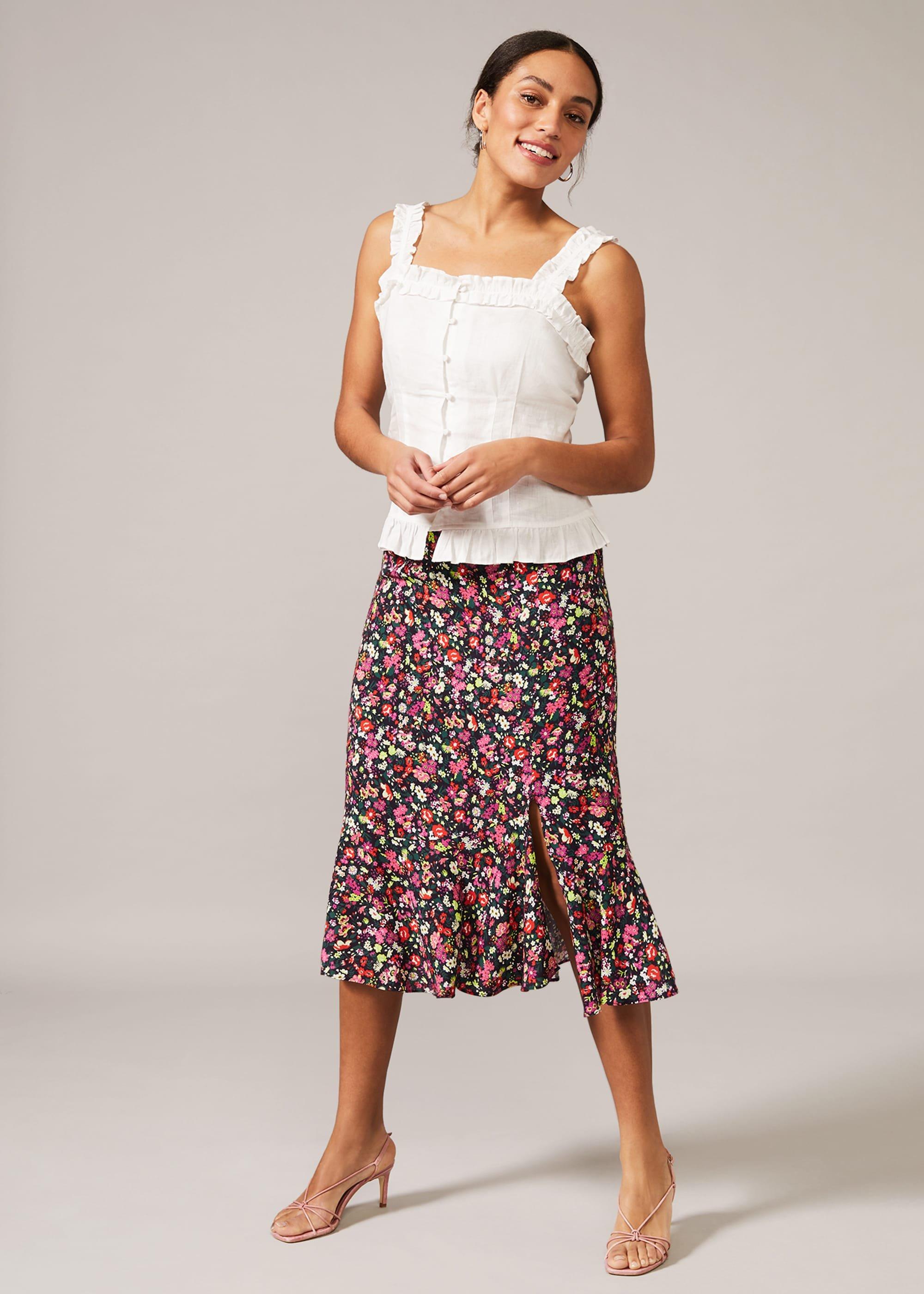 Libertine Floral Midi Skirt