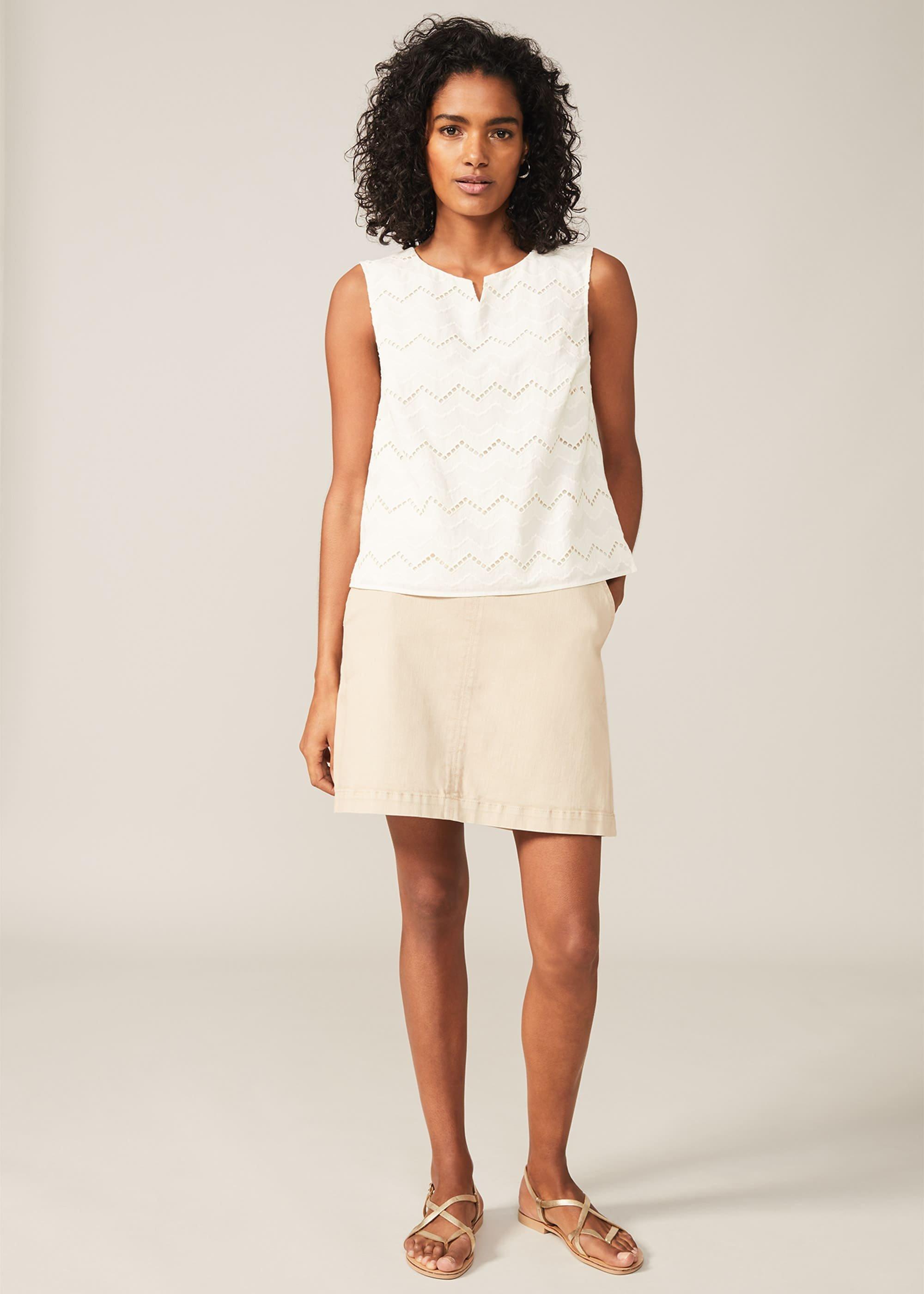 Daryelle A-Line Denim Skirt