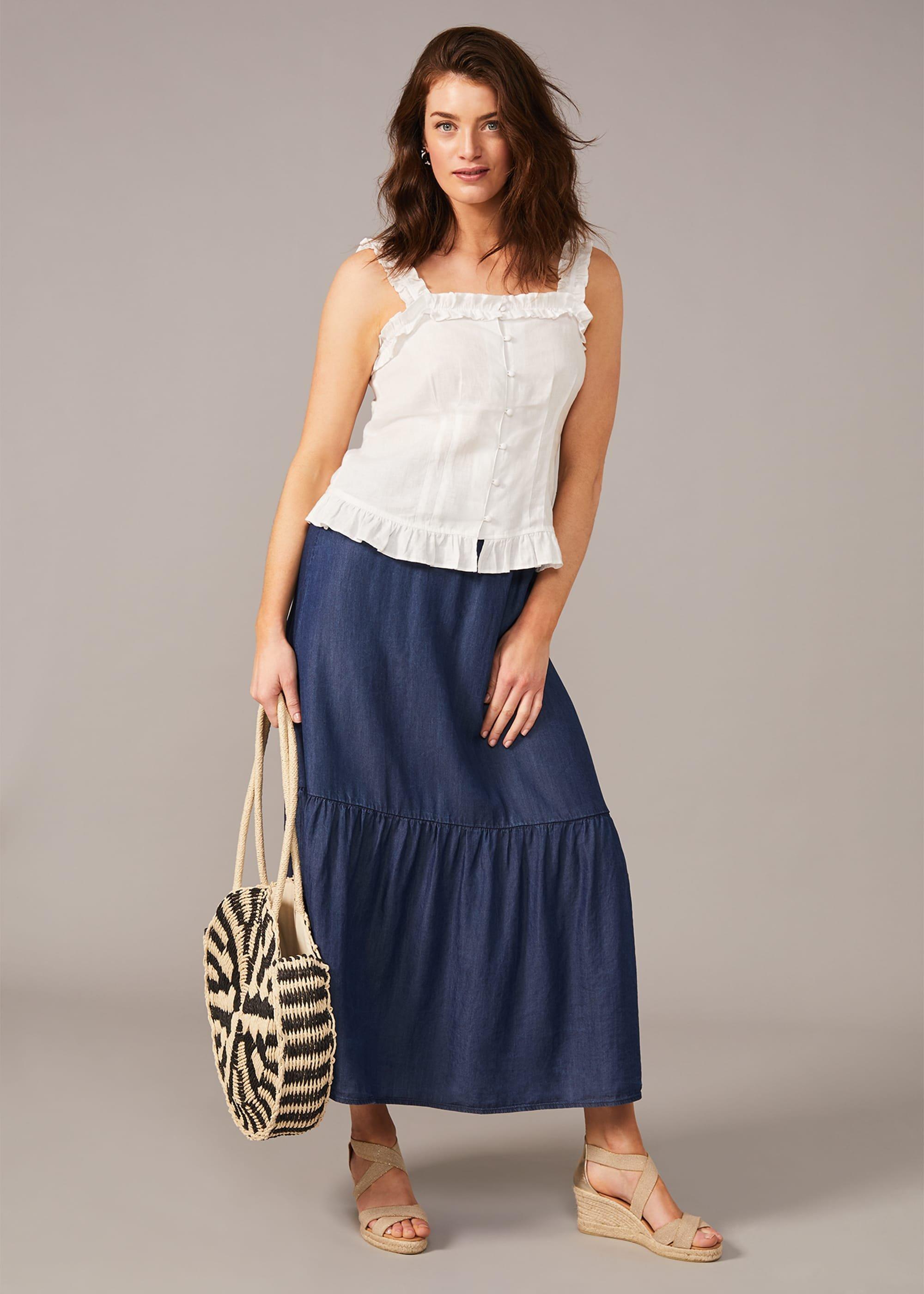 Janey Chambray Skirt