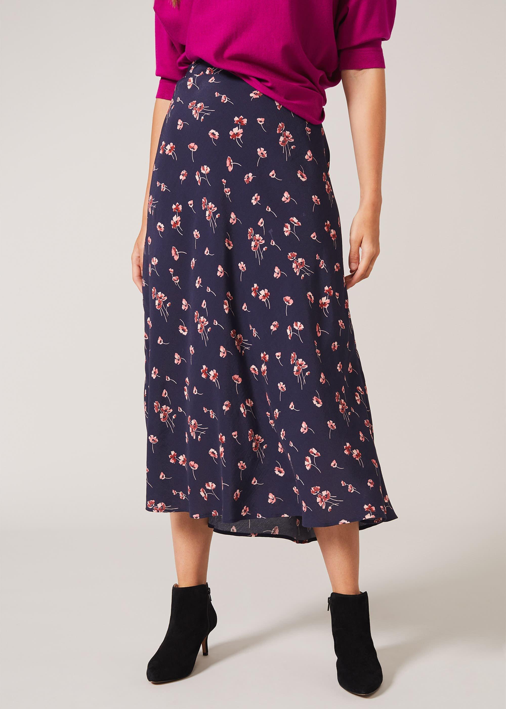 Anemone Floral Printed Skirt