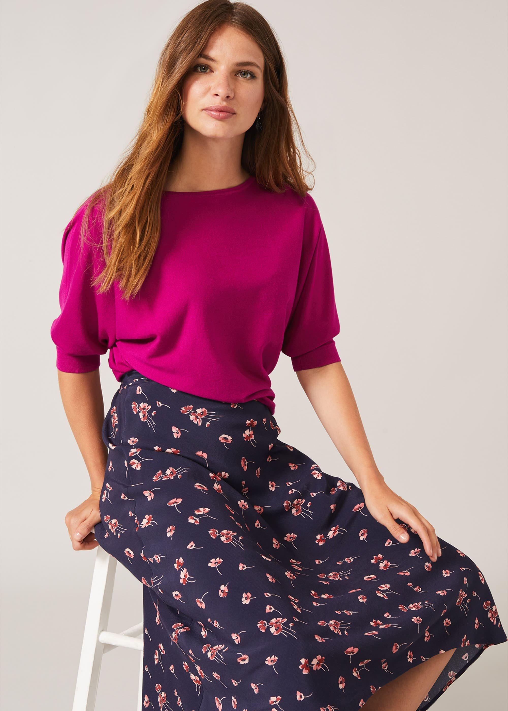Anemone Floral Printed Skirt