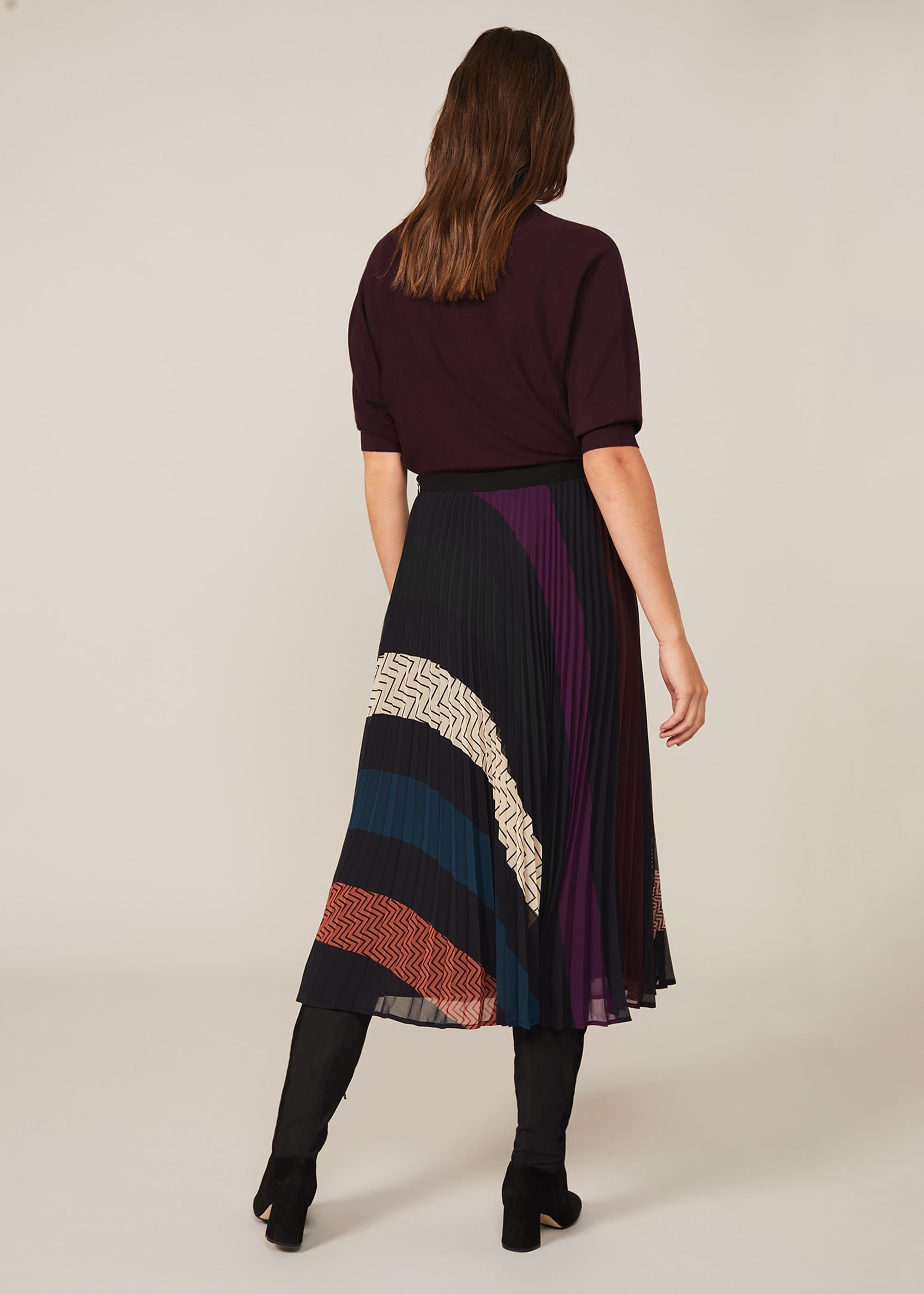 Emilia Geometric Print Skirt