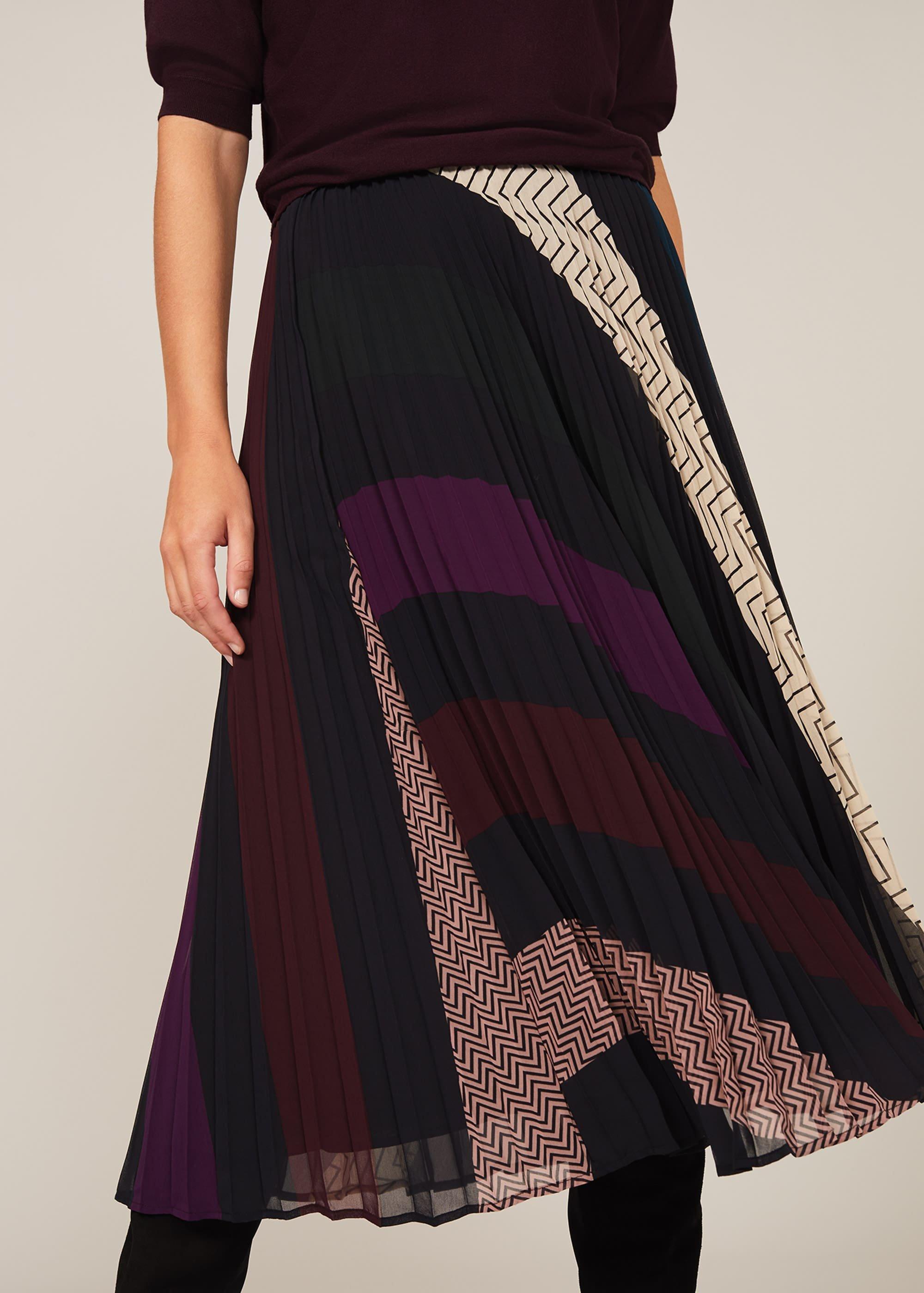 Emilia Geometric Print Skirt