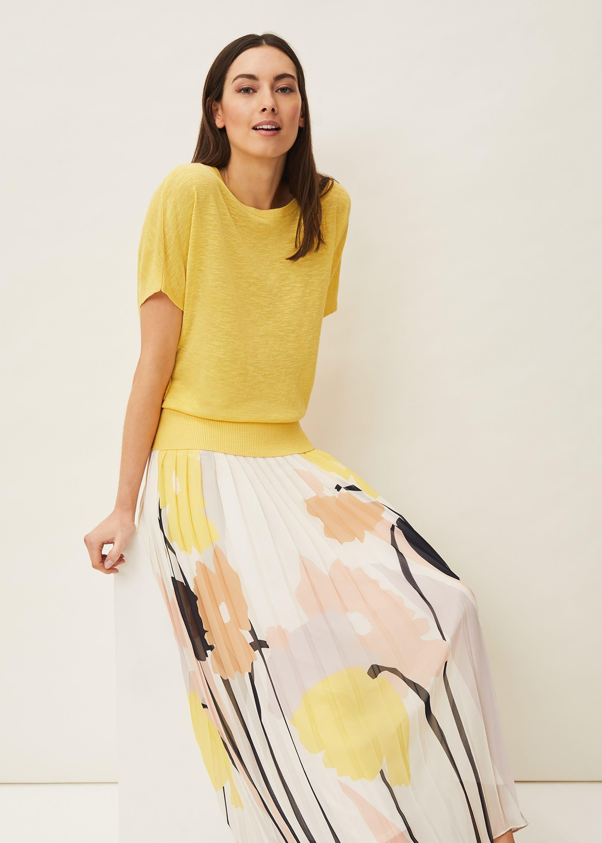 Saskie Floral Pleated Skirt