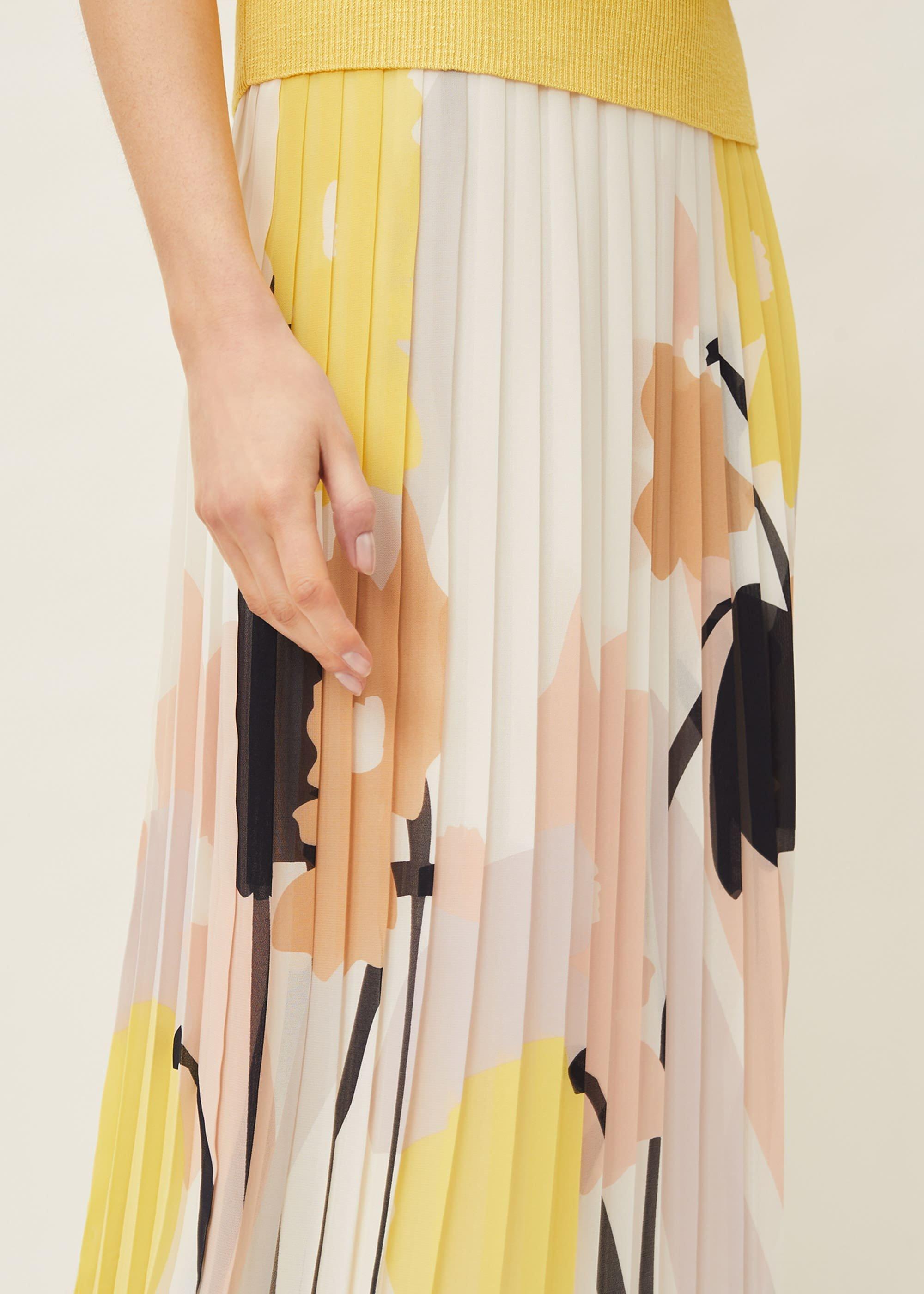 Saskie Floral Pleated Skirt