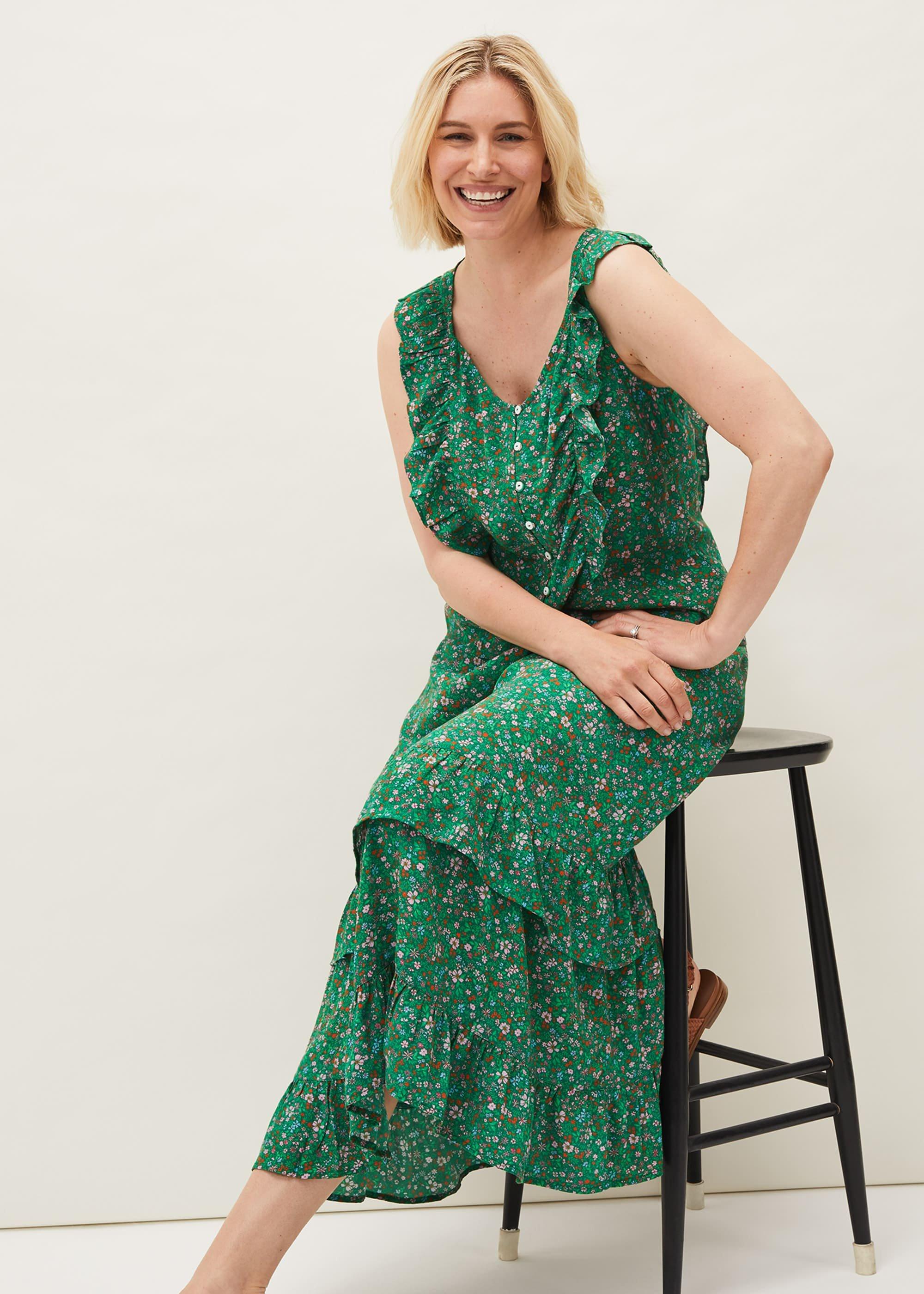 Dido Floral Co-Ord Midi Skirt