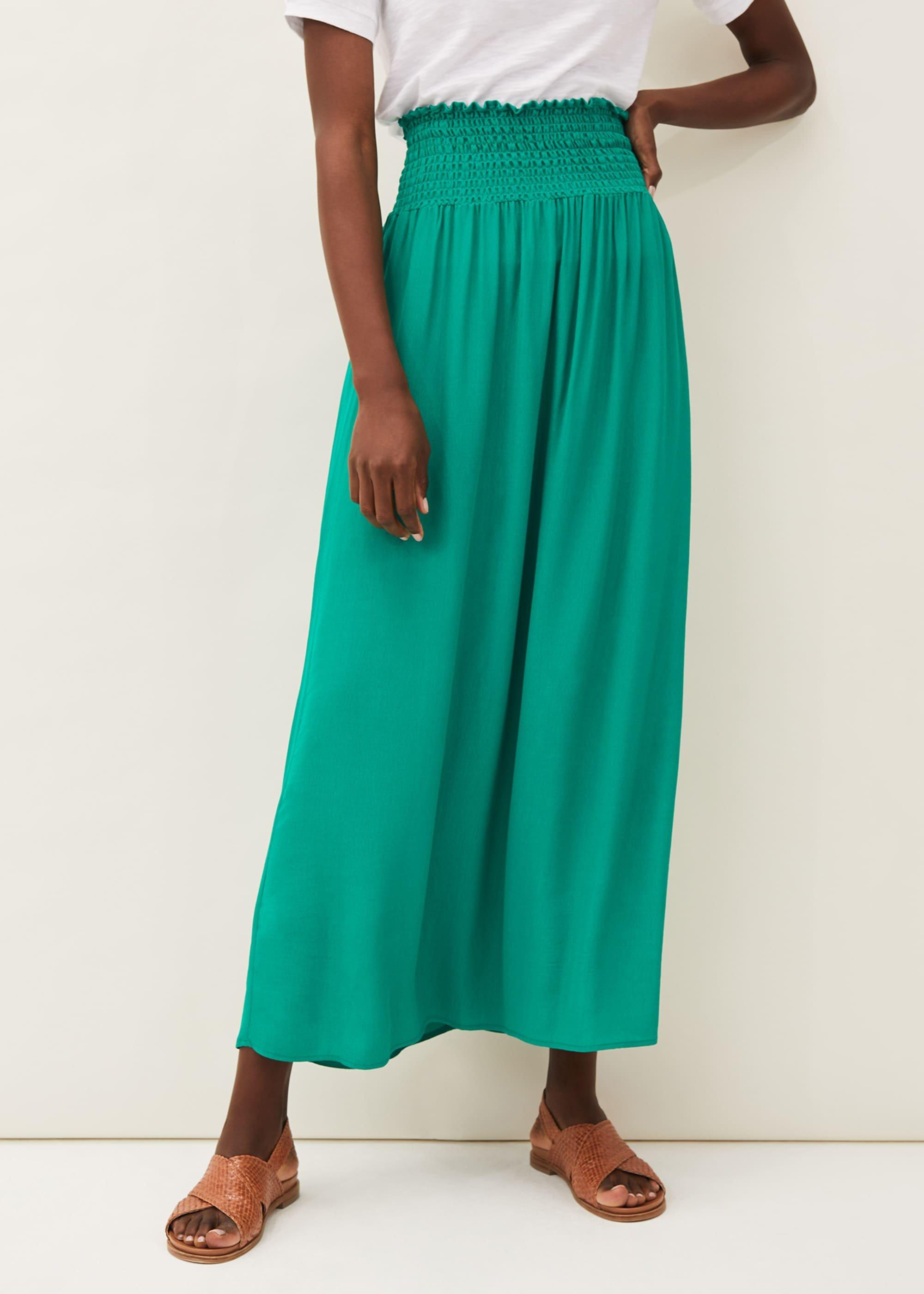 Grace Shirred Maxi Skirt