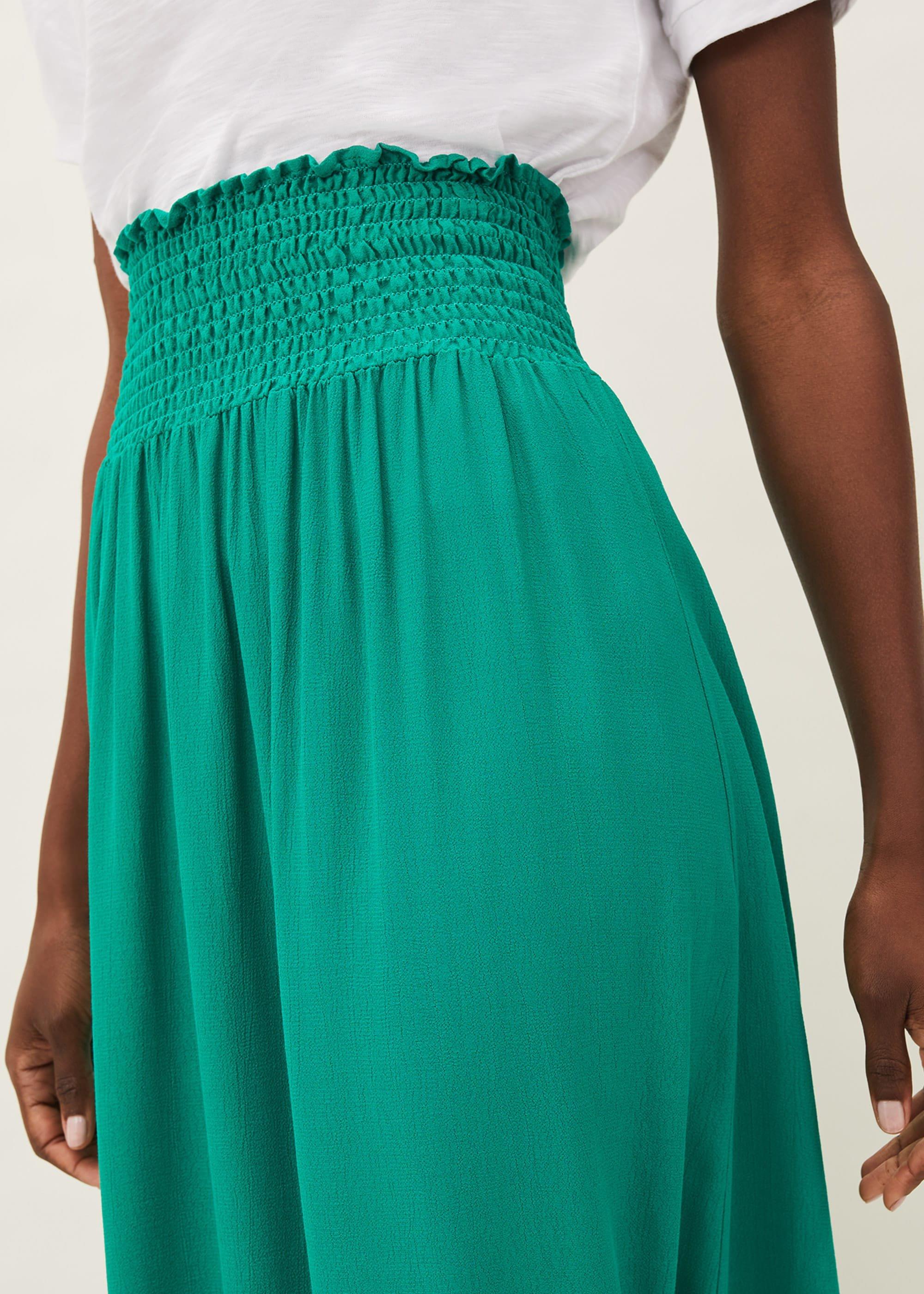 Grace Shirred Maxi Skirt