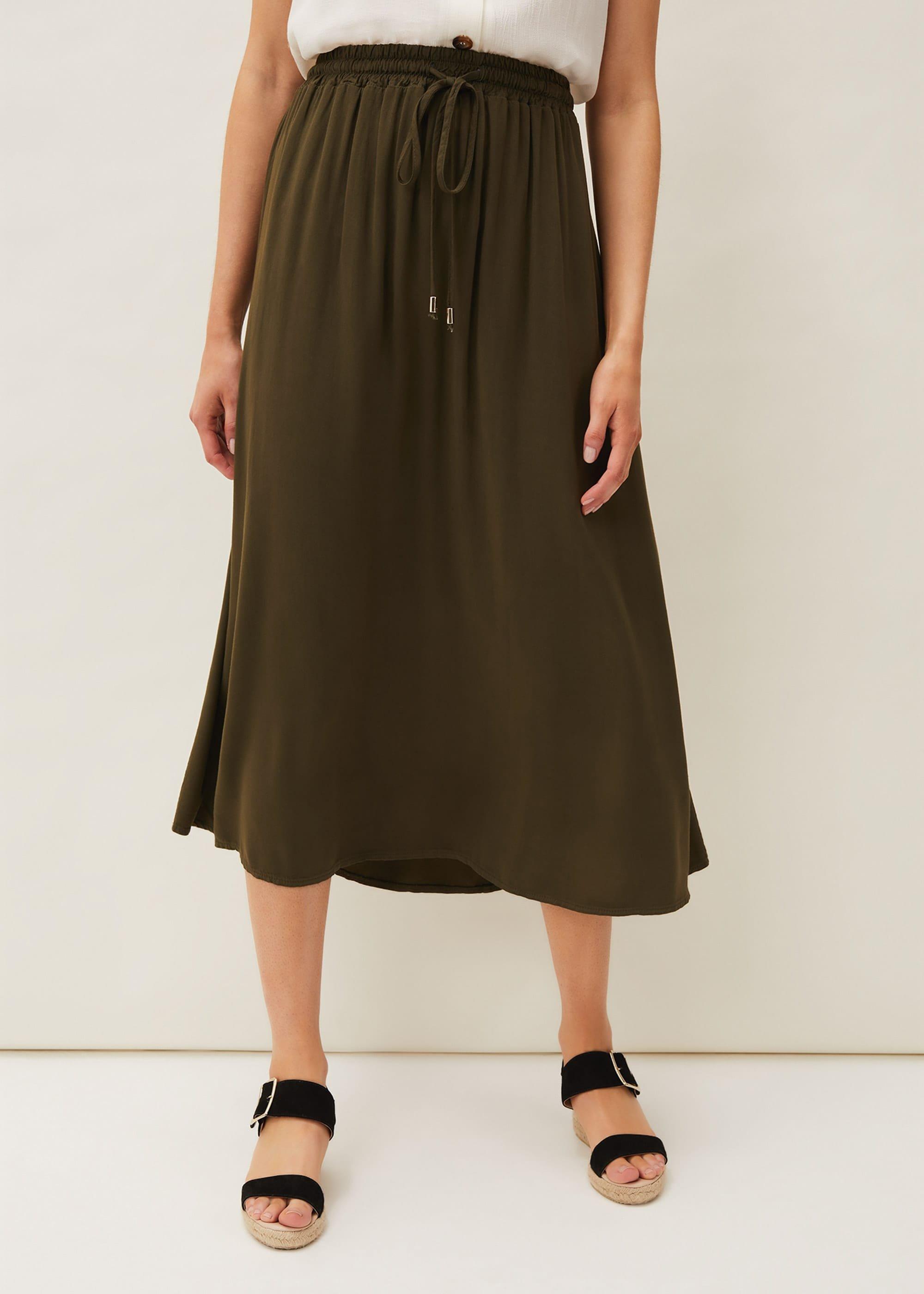 Kyra Drawstring Maxi Skirt