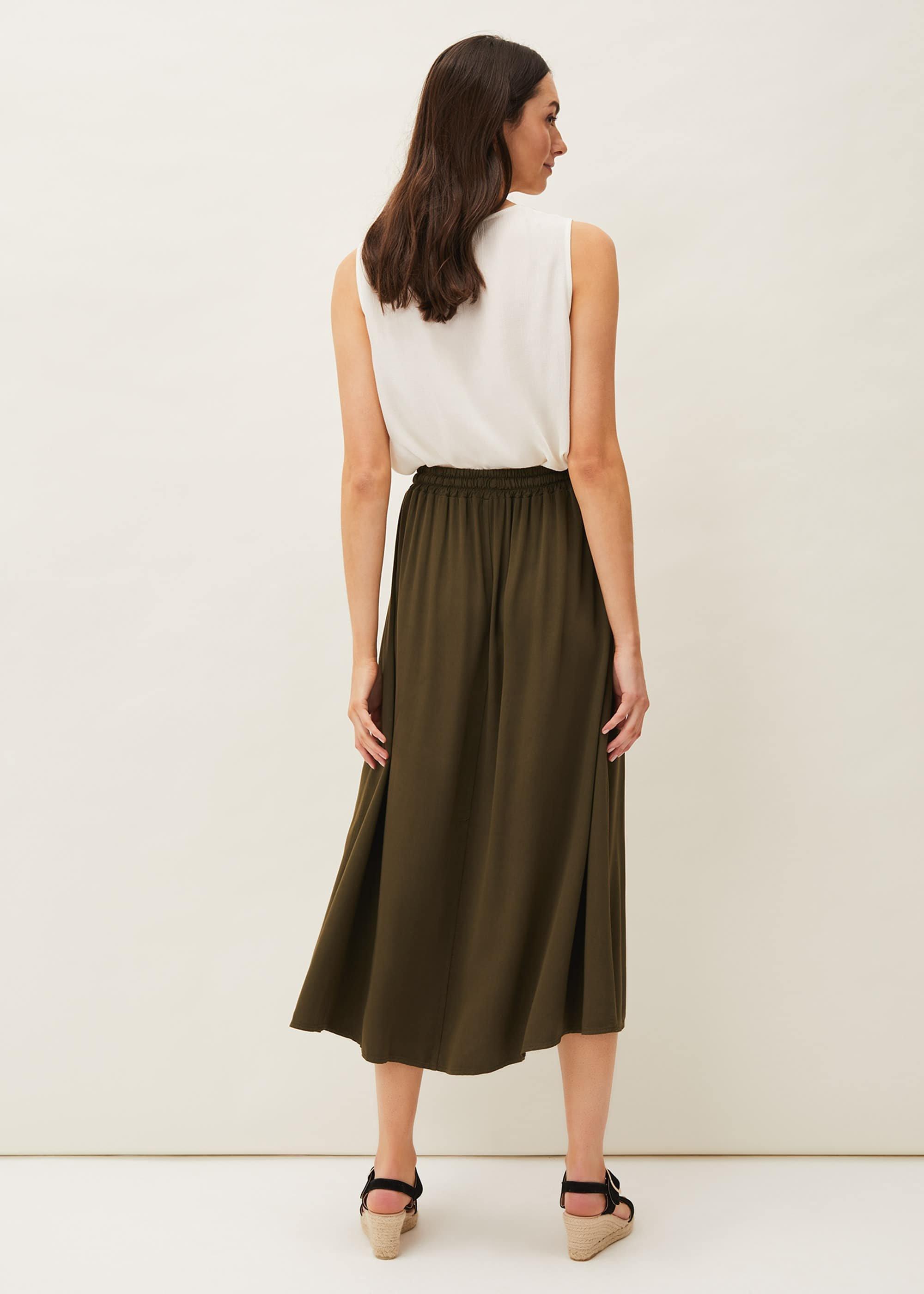 Kyra Drawstring Maxi Skirt