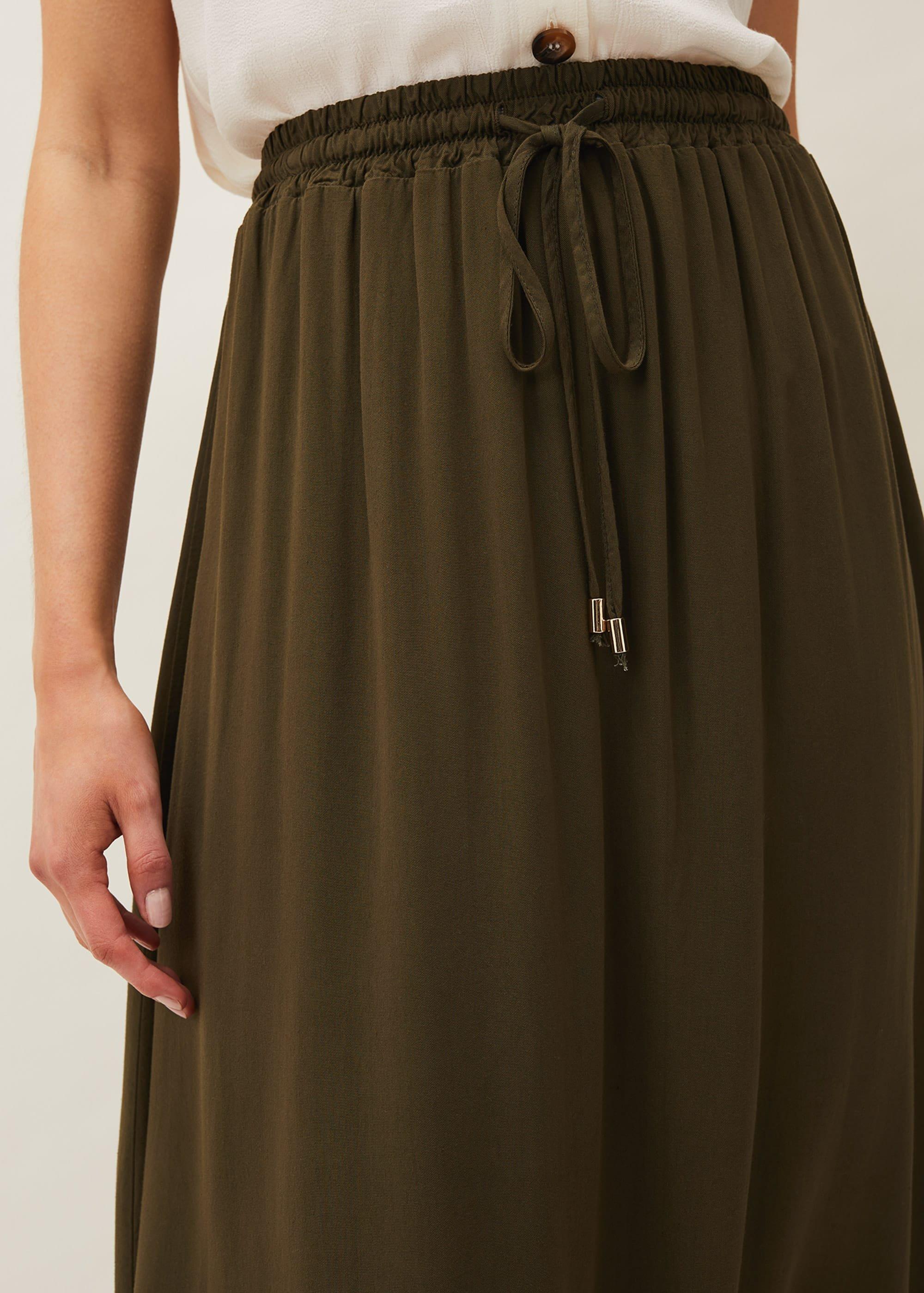 Kyra Drawstring Maxi Skirt