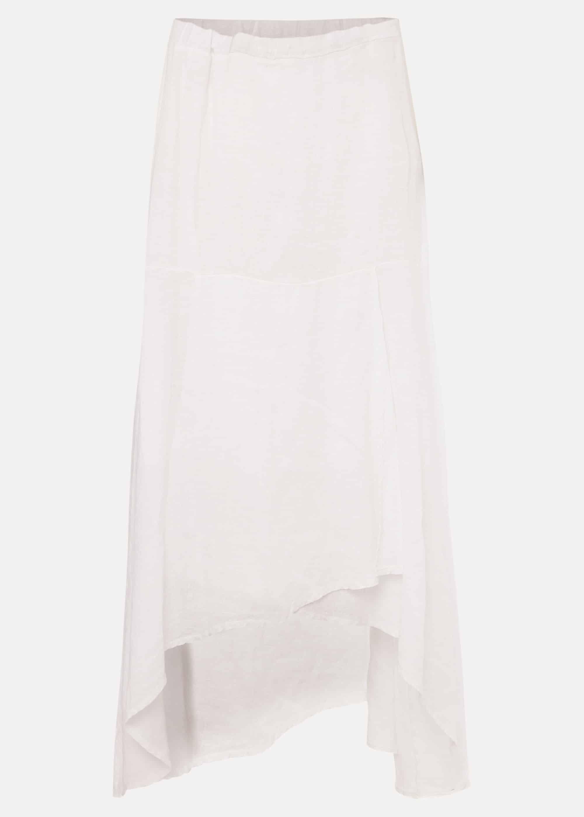 Phoebe Faux Wrap Linen Skirt