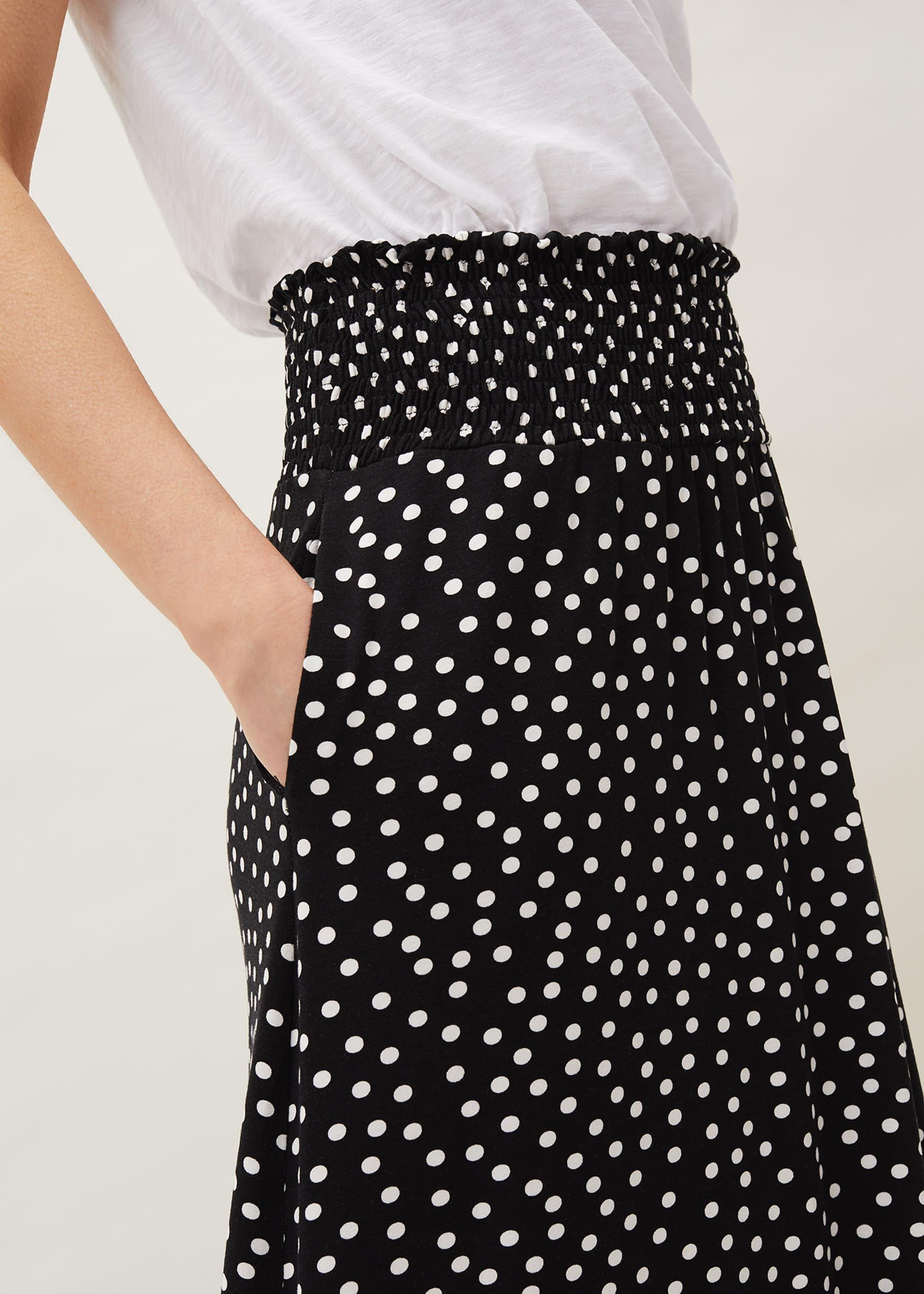 Connie Spot Print Maxi Skirt