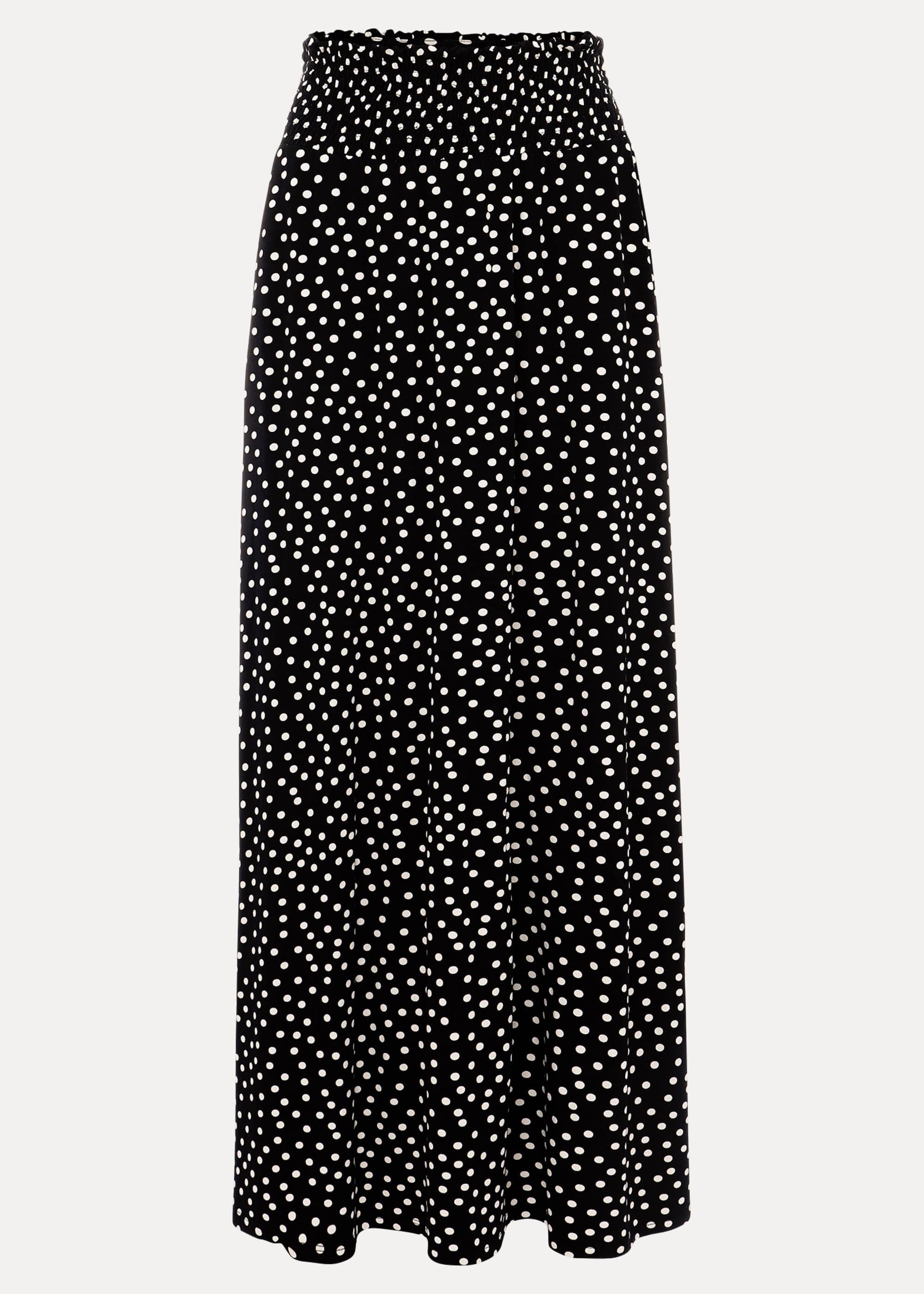 Connie Spot Print Maxi Skirt
