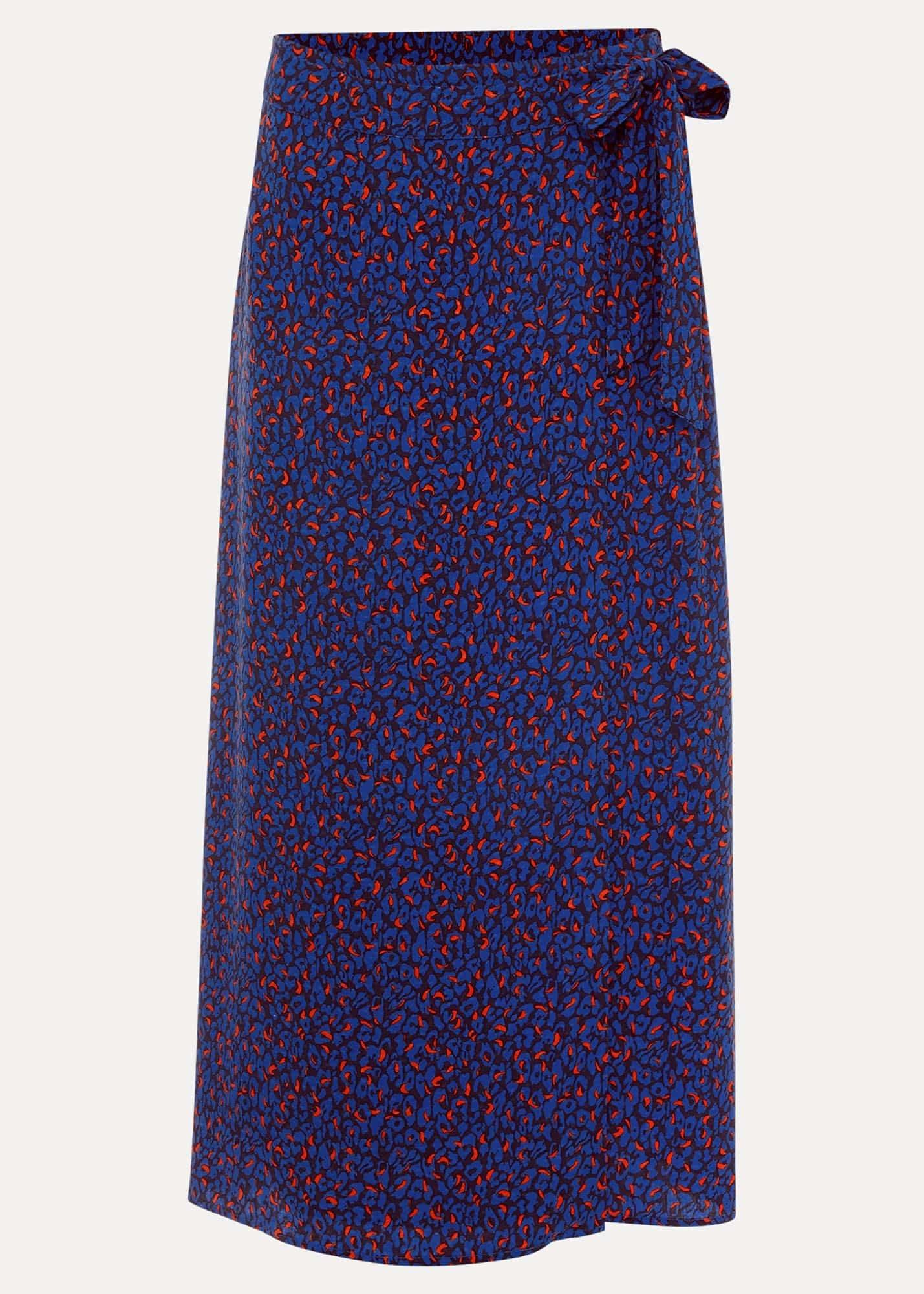 Lou Lou Animal Print Wrap Skirt