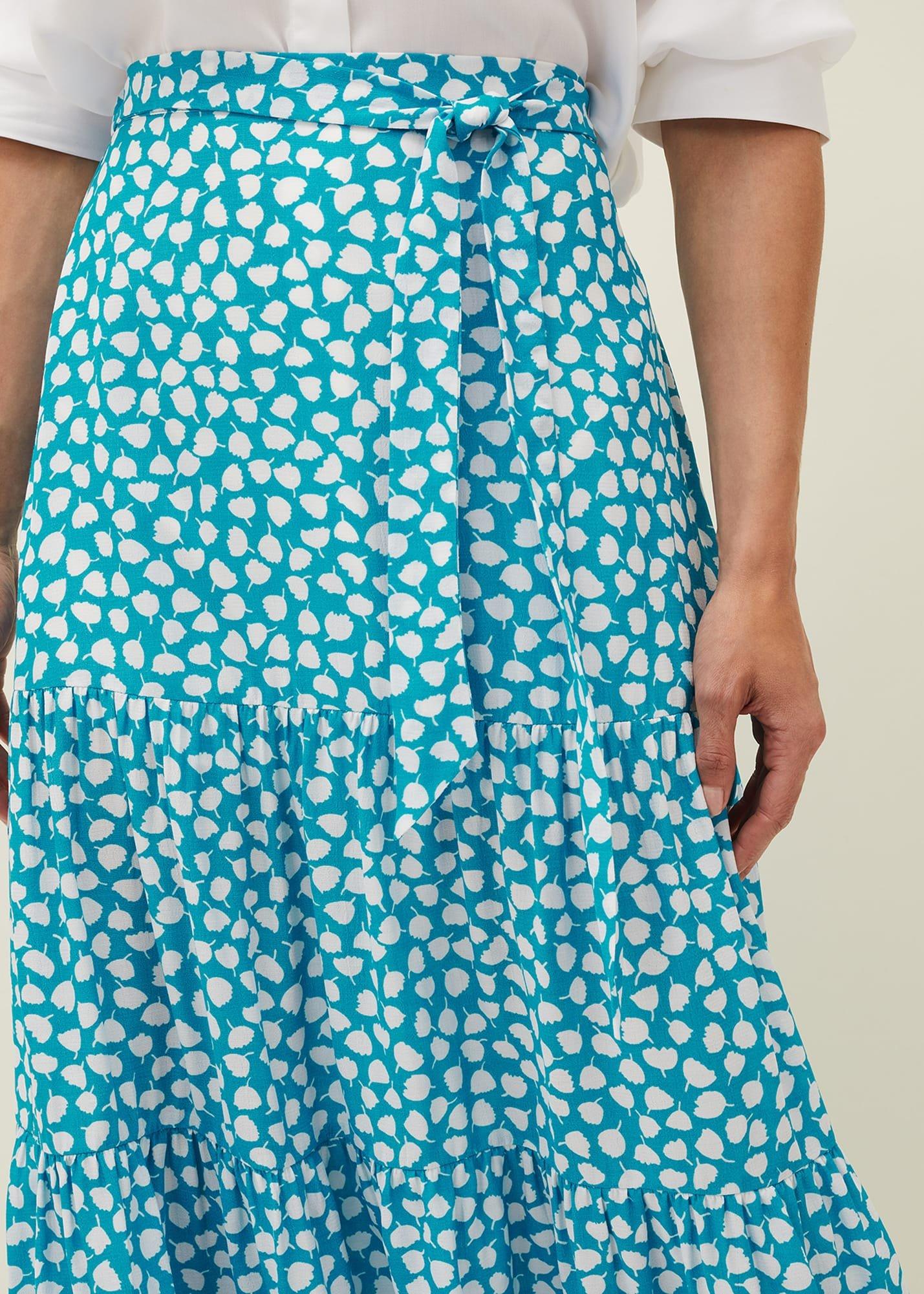 Tana Leaf Print Skirt