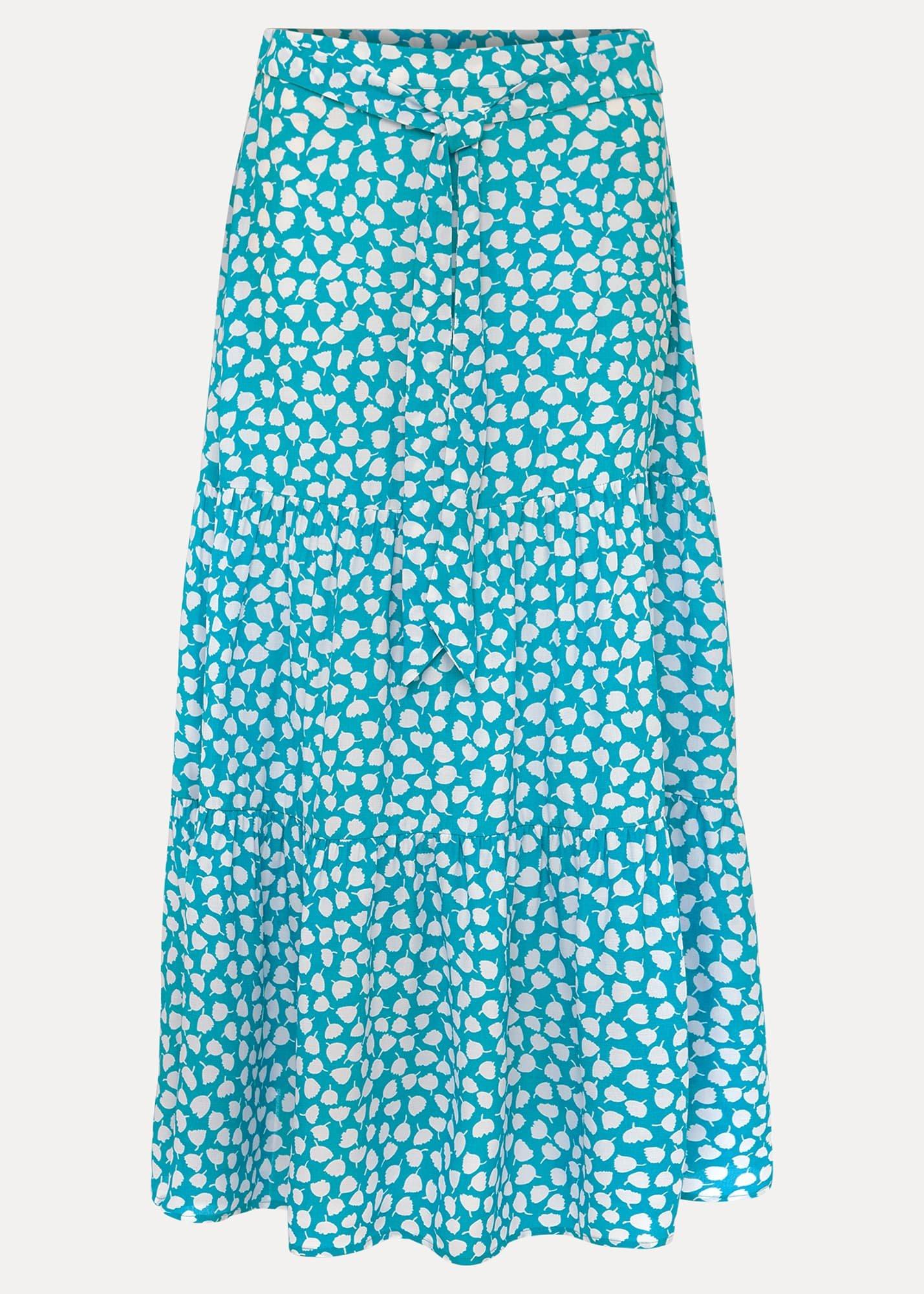 Tana Leaf Print Skirt