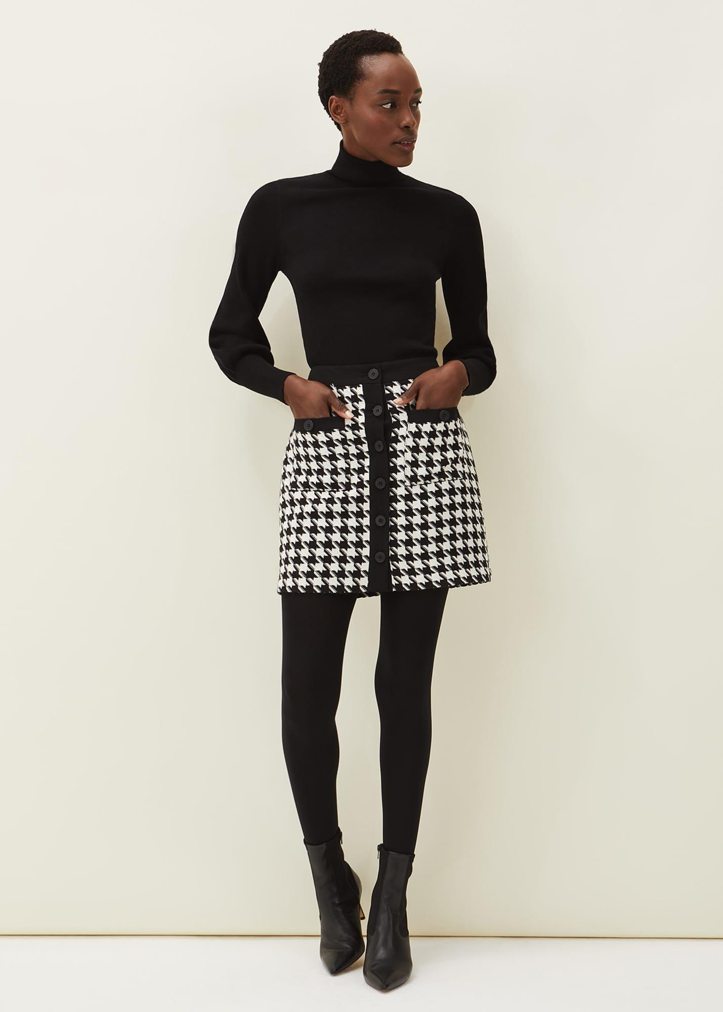 Alicia Dogtooth Skirt